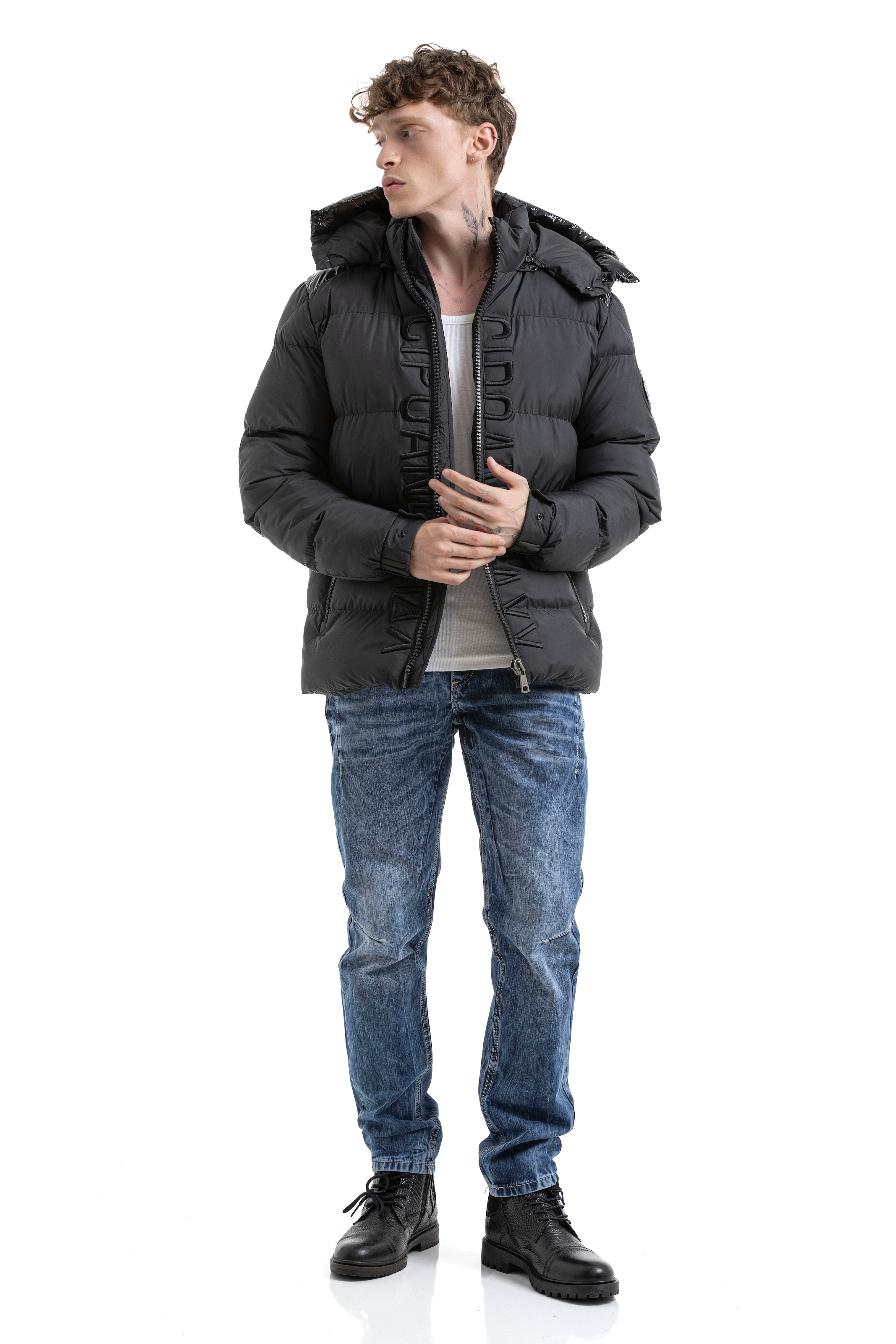 Cipo & Baxx Steppjacke mit Kapuze