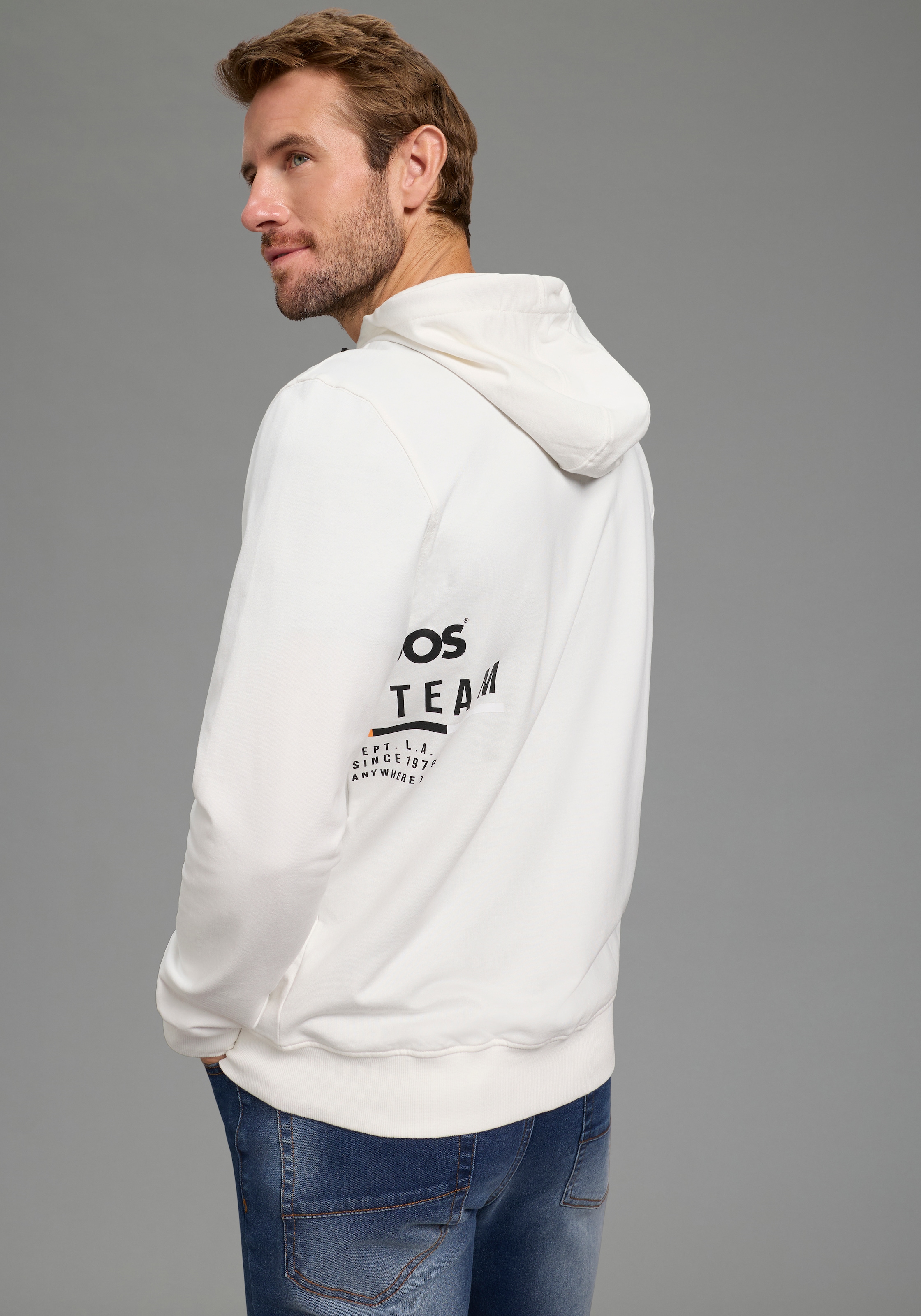 KangaROOS Sweat à capuche mit Kapuze, mit regulierbarem Elastikband an der Kapuze