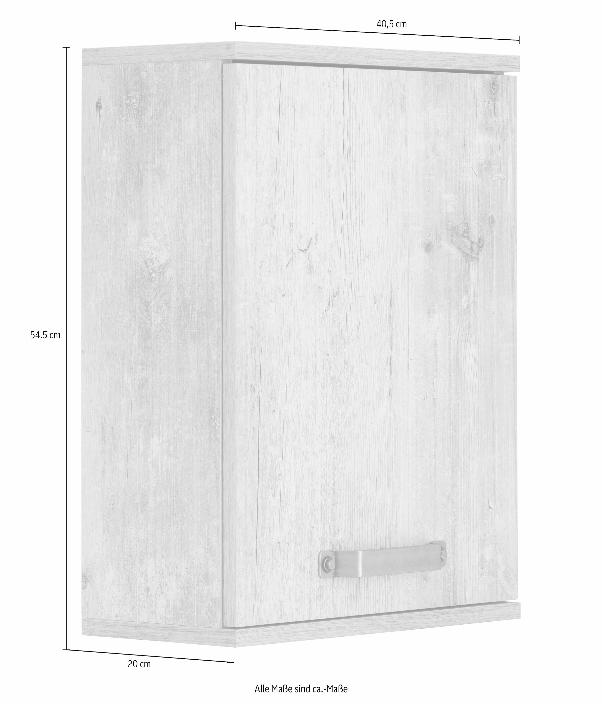 Schildmeyer Hängeschrank »Milan« Breite 40,5 cm, mit Metallgriffen, Türanschlag wechselbar