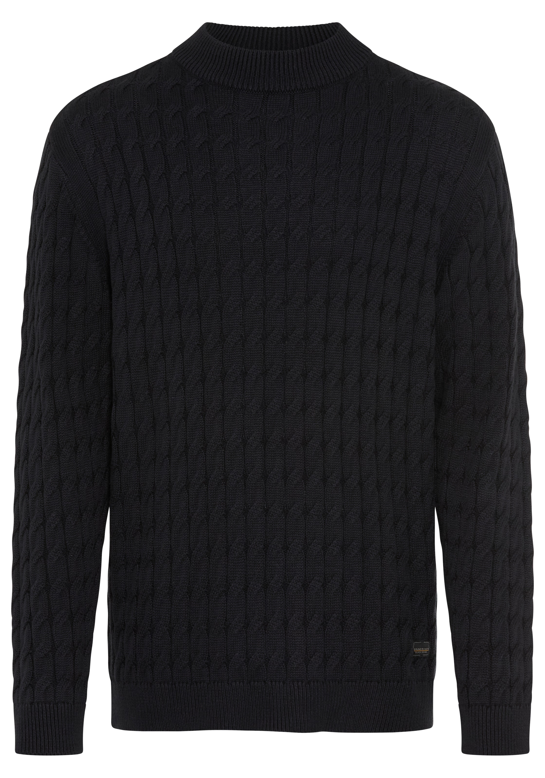 Bruno Banani Pull à col montant en tricot, coupe régulière, longueur normale