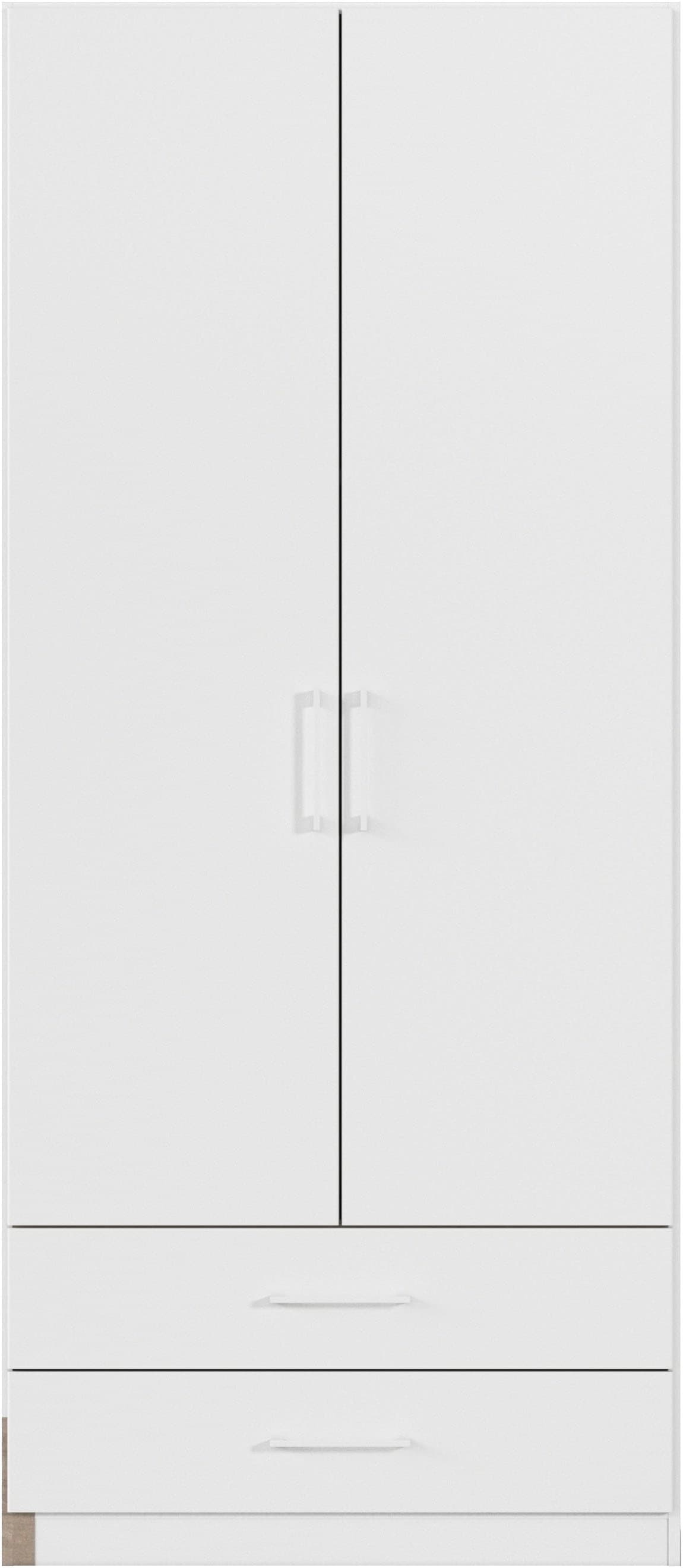 rauch Armoires à vêtements »Schrank Schlafzimmerschrank Garderobe Stauraum GAMMA Breite 91 cm« En 3 configurations BASIC/CLASSIC/PREMIUM (avec fonction SOFT-CLOSE),  avec tiroirs, différentes variantes de poignées MEILLEURE VENTE MADE IN GERMANY