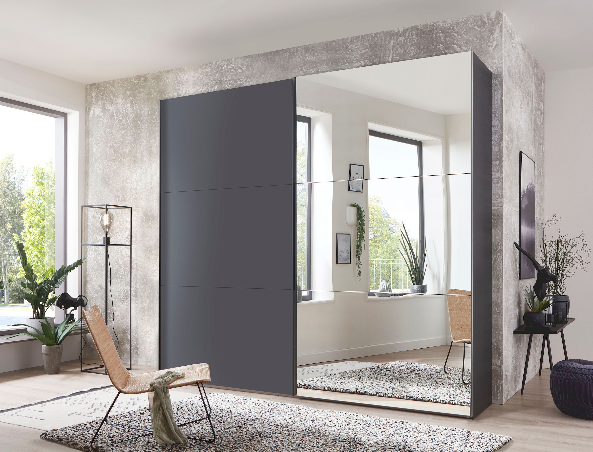 WIEMANN Schwebetürenschrank »Korfu« hochwertige Beschläge