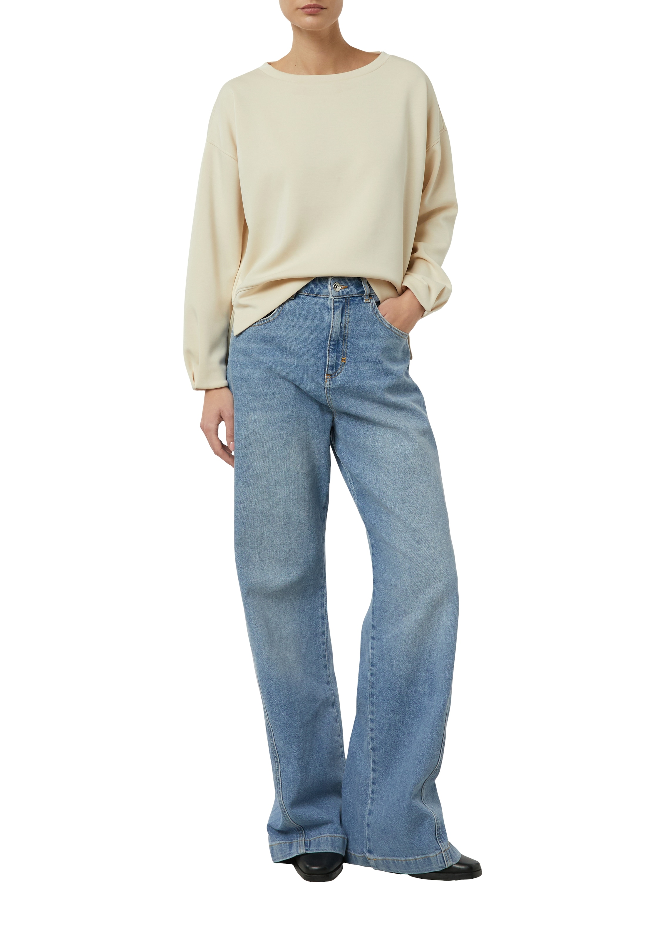 Comma Pull , unifarben, mit Viskose und Stretch
