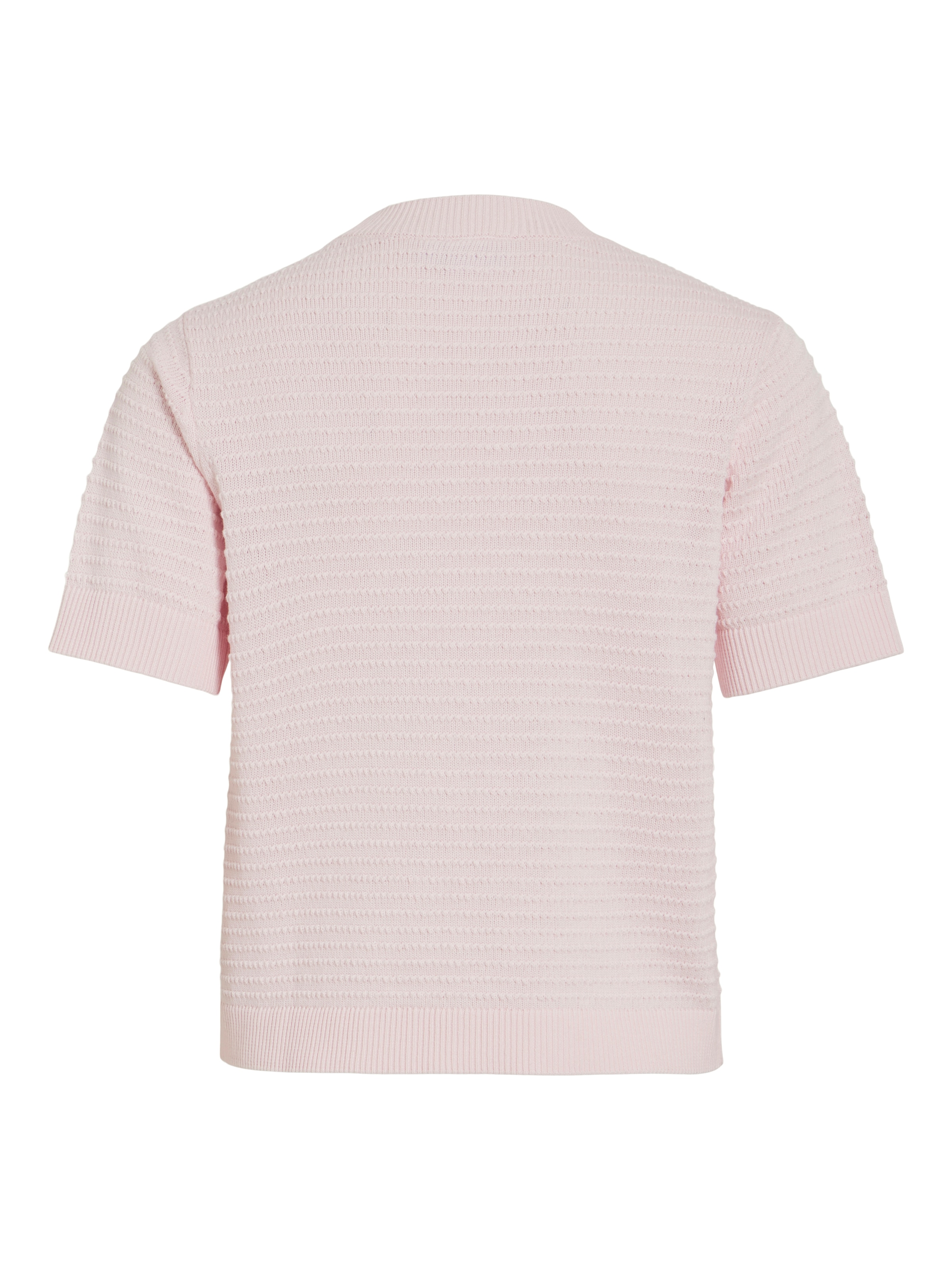 Vila Pull à manches courtes »VILOLLO O-NECK S/S DETAIL KNIT TOP- NOOS«
