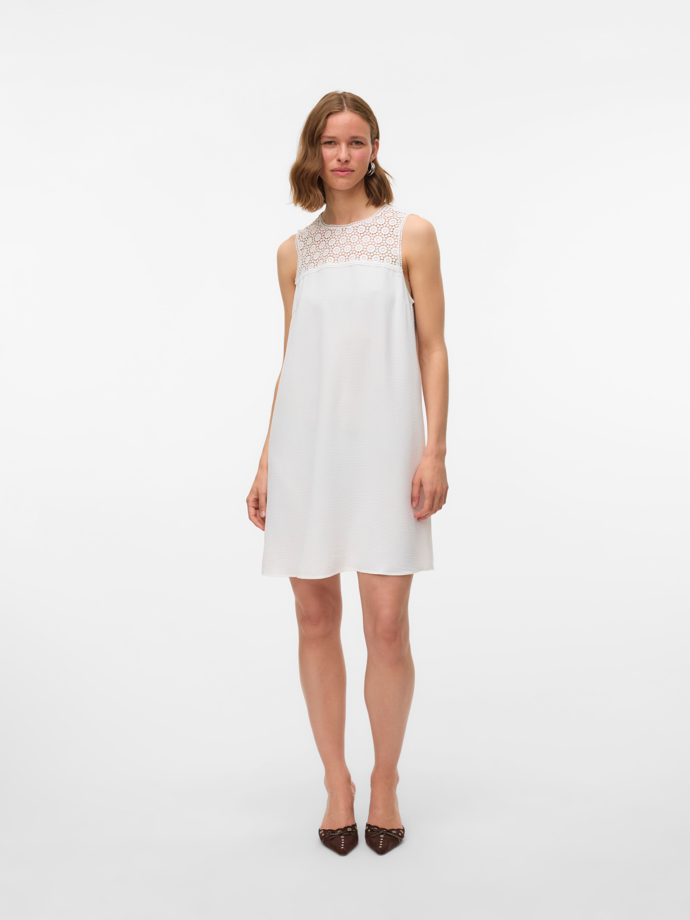 Vero Moda Minikleid »VMALVA CROCHET SHORT DRESS WVN GA« Sommerkleid,