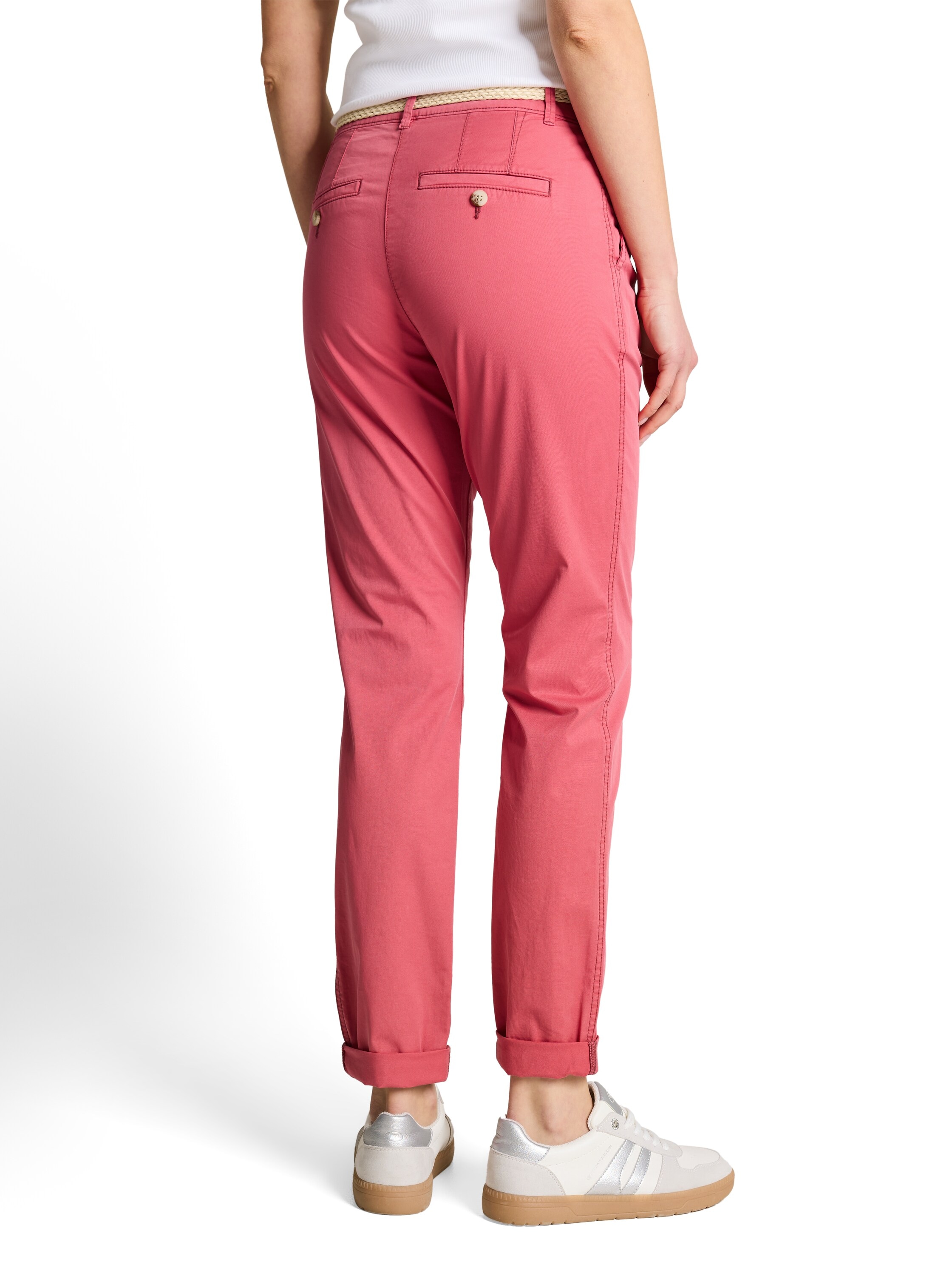 TOM TAILOR Chinohose  mit Gürtel und Stretch