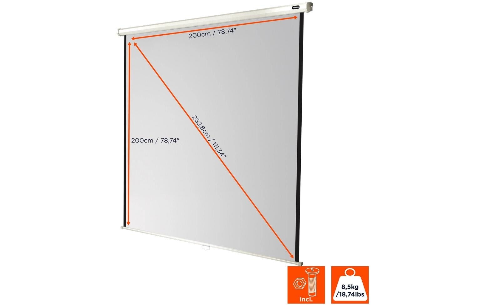 Celexon Rolloleinwand »Eco 200x200cm 1x1«