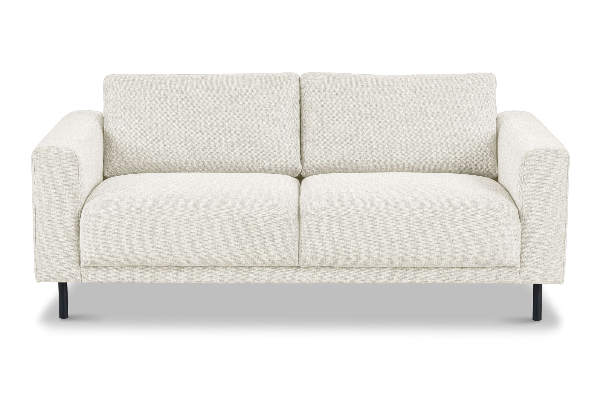 GOODproduct 2,5-places »Sveeva, Kompaktsofa, B.183 cm, schwarze Metallfüsse« tissu tissé durable, avec suspension ondulée, plusieurs couleurs