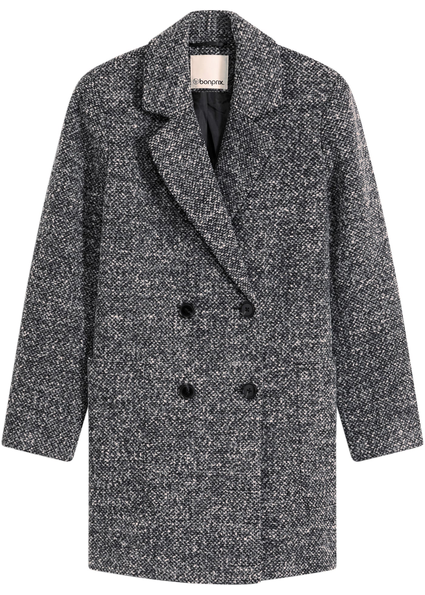 bonprix Kurzmantel »Kurzmantel in Wolloptik« aus Polyester und Wolle, vollständig gefüttert, lockere Passform