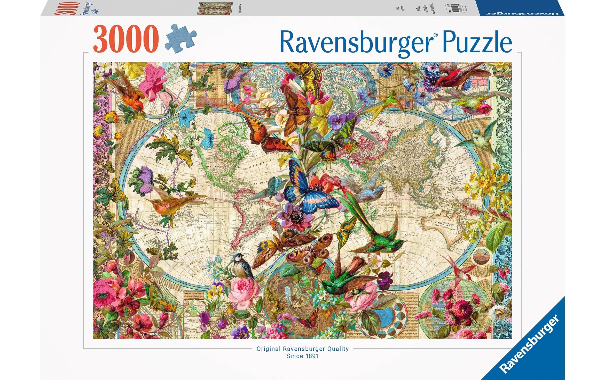 Ravensburger Puzzle »Weltkarte mit Schmetterlingen« Made in Germany