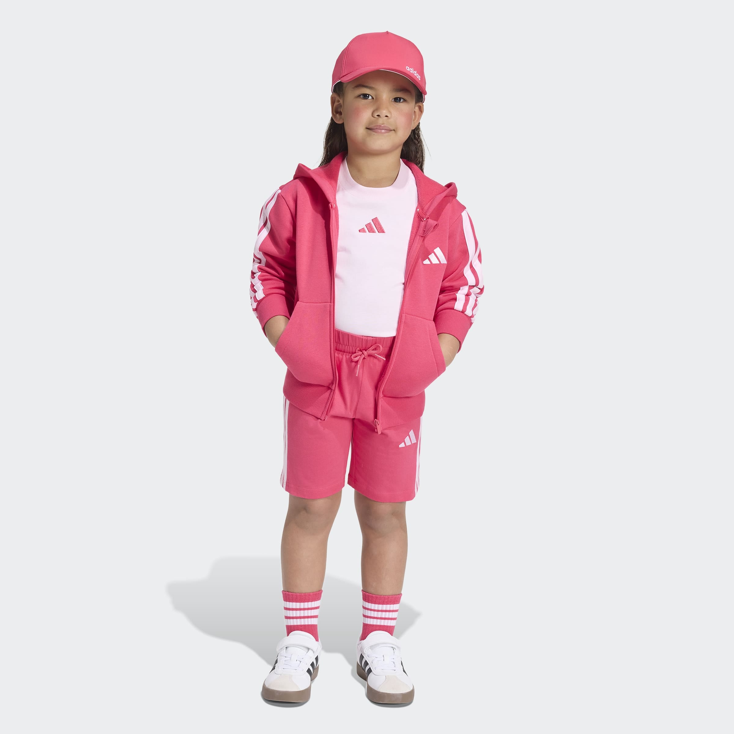 adidas Sportswear Combinaison d'entraînement »LK 3S T-SET 160« 2 pour enfants, en 2 pièces, en coton