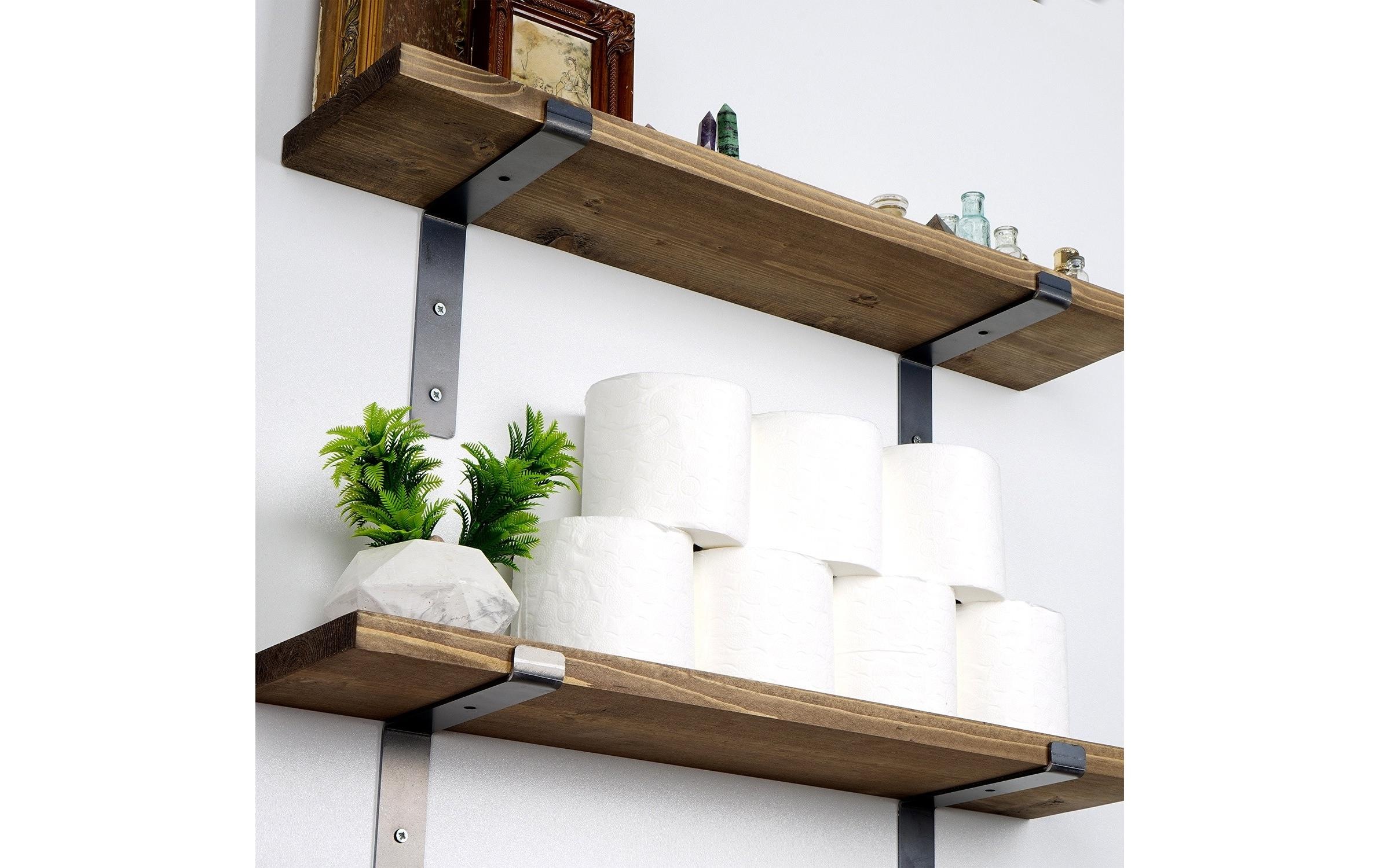 WOODY FASHION Wandregal »LAM004 2 Stück, 60 x 16 x 14 cm,«