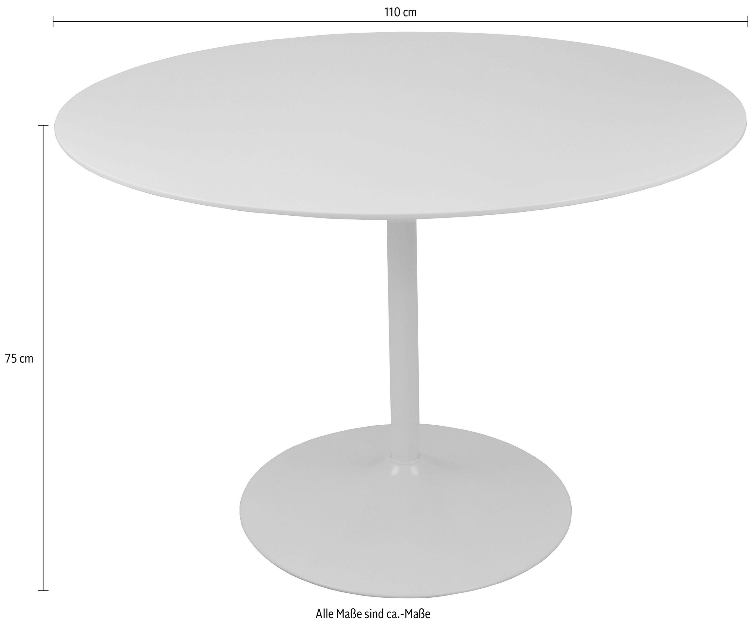 SalesFever Esstisch gemütlicher Esstisch rund, Bistrotisch,  Tulpentisch