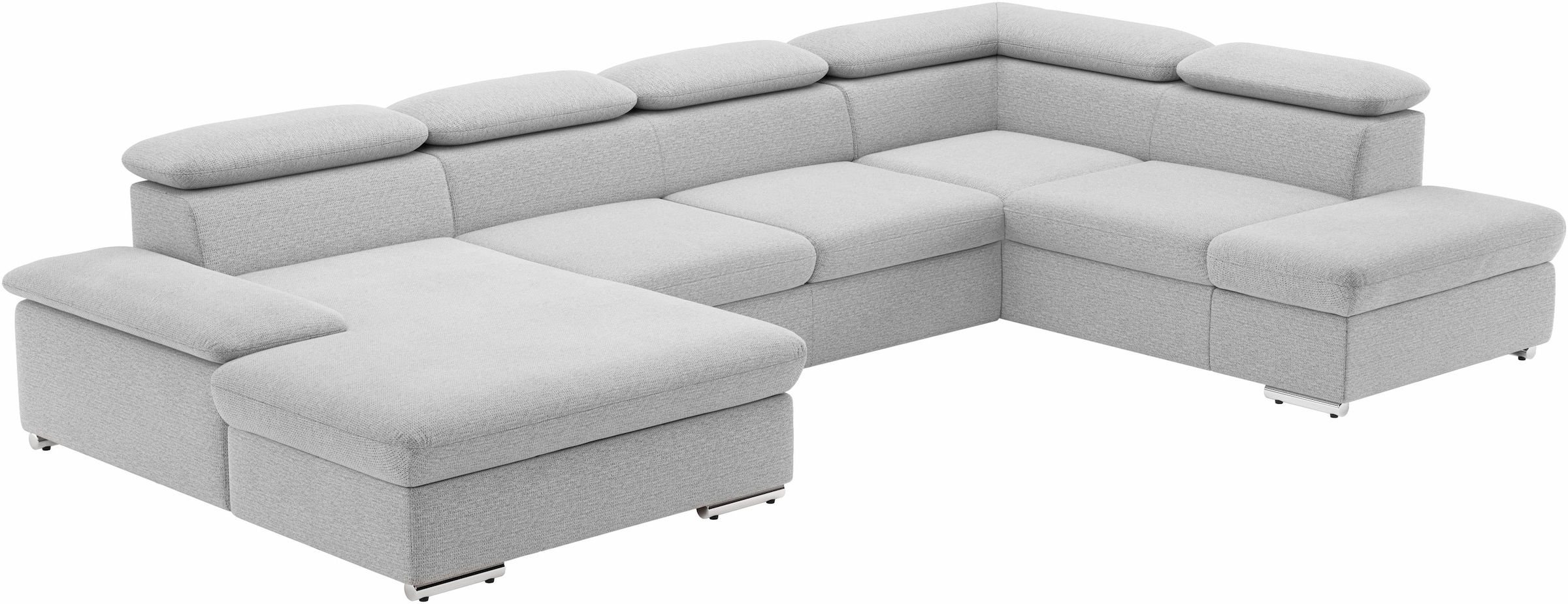 sit&more Paysage de salon »Valantine U-Form, B: 349 cm« mit Arm- & Kopfteilverstellung, optional mit Bettfunktion