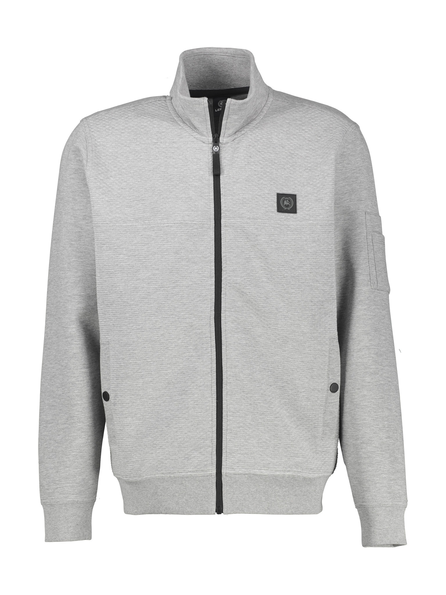 LERROS Veste sweat avec col montant et fermeture éclair