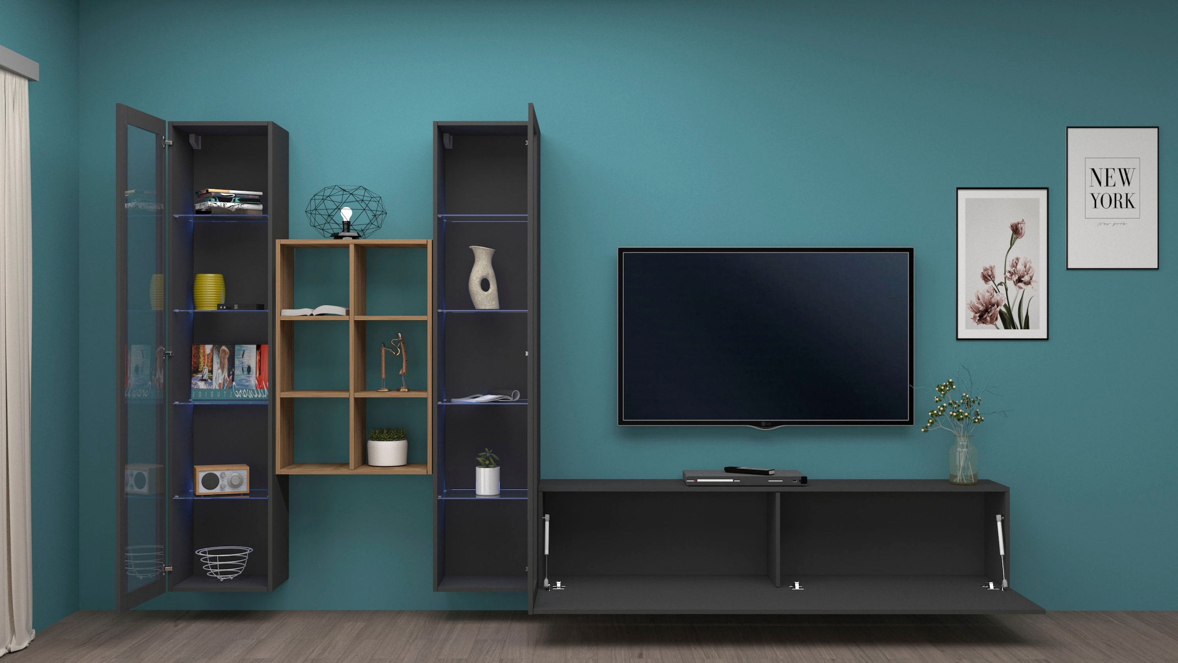 Home affaire Meuble mural »Maruska« 1 cuis tlg.