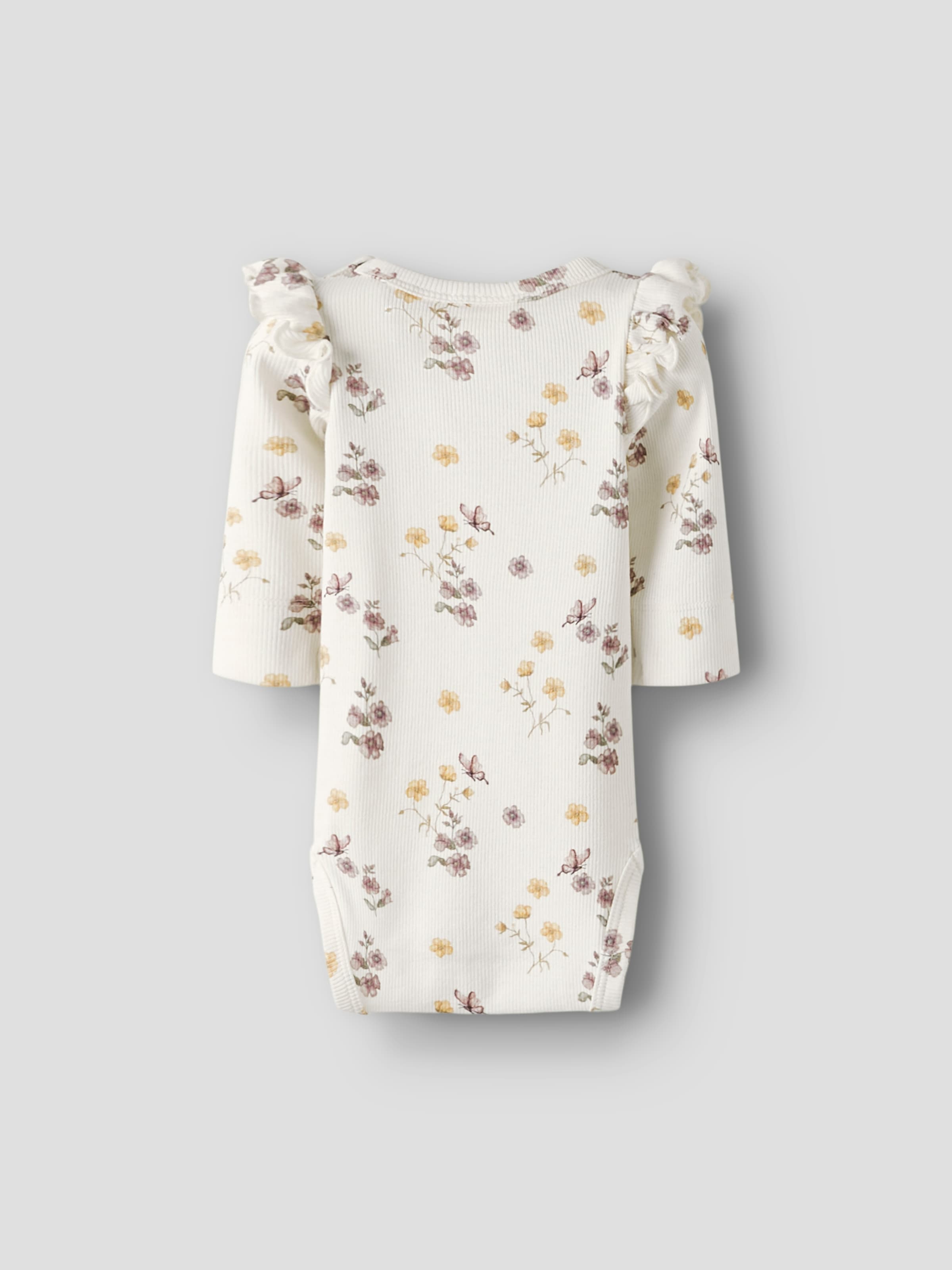 Lil' Atelier Body à manches longues »NBFGAVO EKO LS SLIM BODY LIL NOOS« mit Rüschen, weiche Jerseyqualität