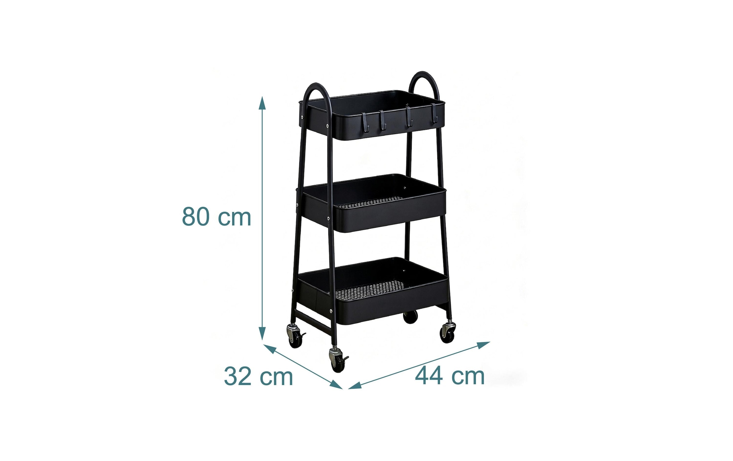 relaxdays Chariot de cuisine »44 x 80 x 32 cm«