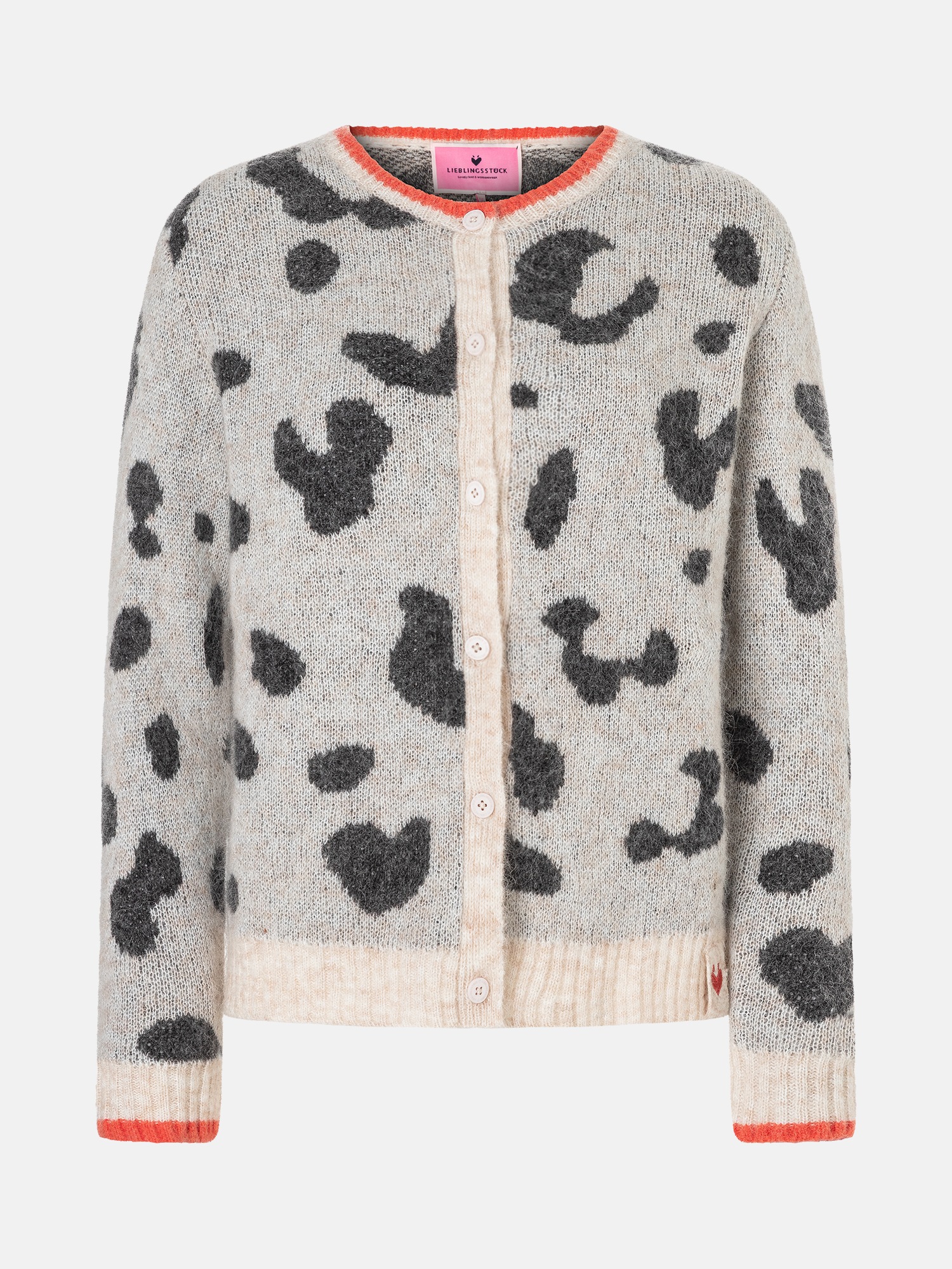 Lieblingsstück Strickjacke »AnninaL« mit Animalprint