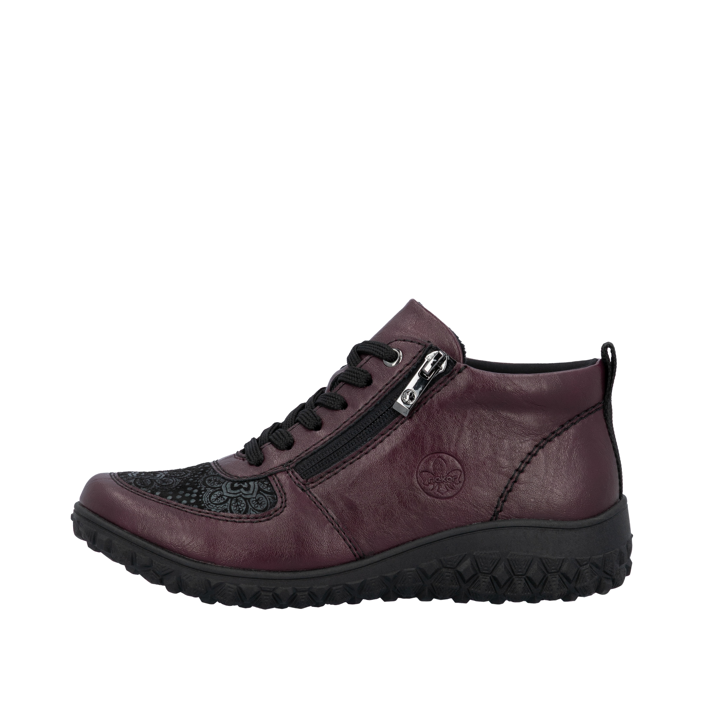 Rieker Bottines de sneakers  High Top Sneaker, Schnürboots, Stiefelette mit weichem Schaftrand