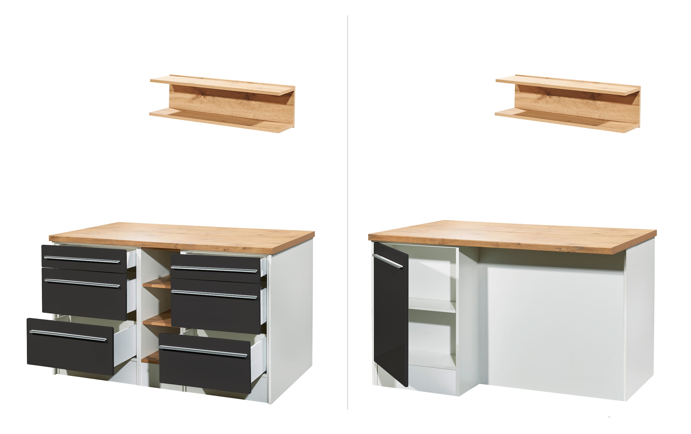 RESPEKTA Ilot de cuisine »Gabriel« largeur 150 cm, avec soft-close