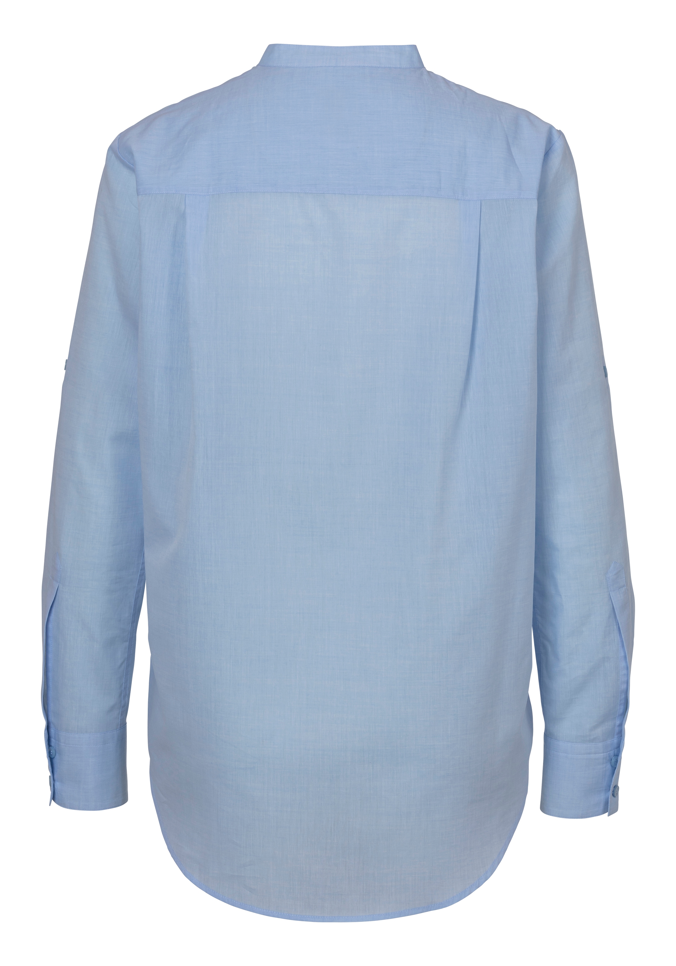 BOSS ORANGE Klassische Bluse »Befelize Premium Damenmode« Chambray Qualität, Stehkragen
