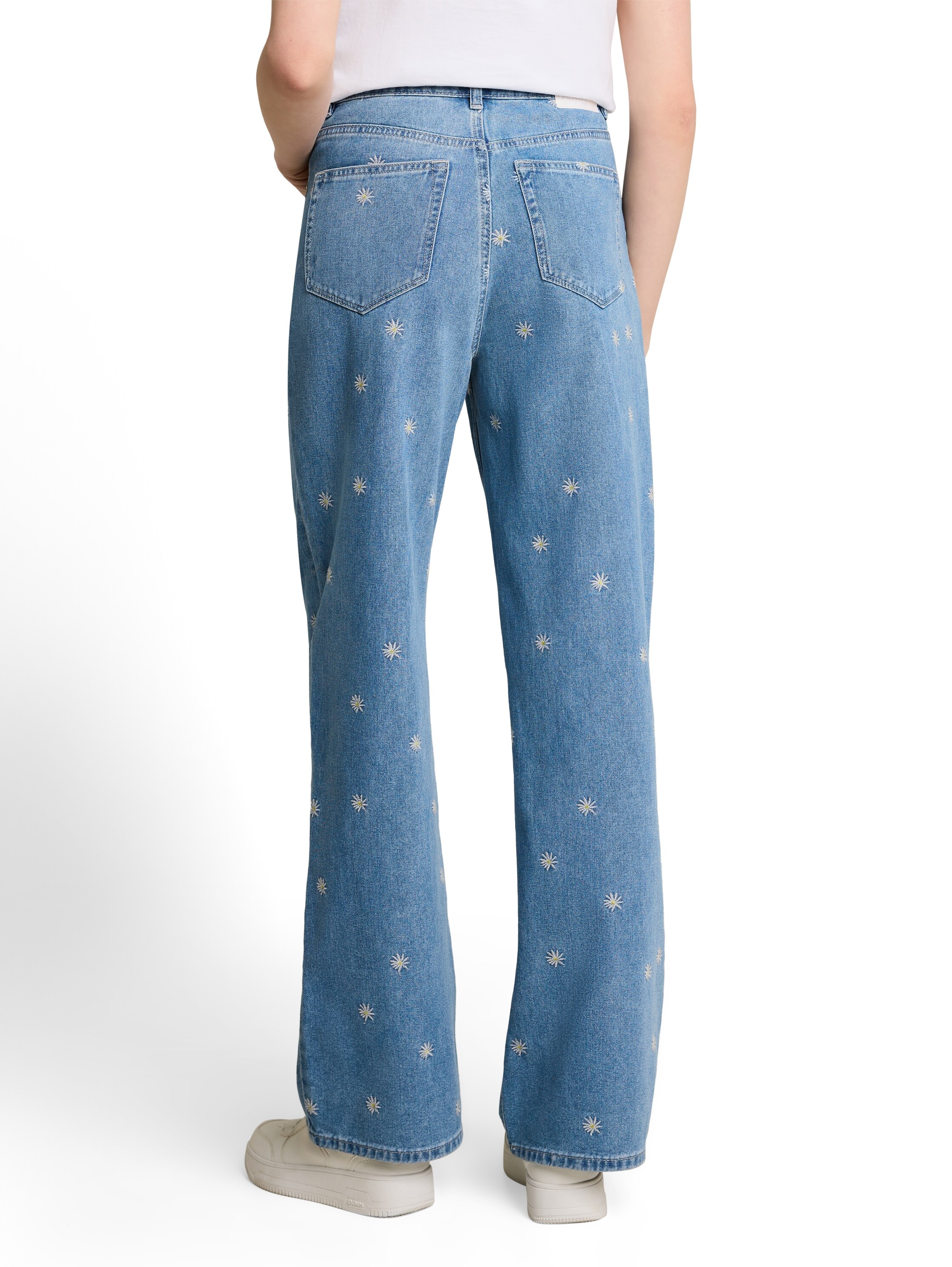 TOM TAILOR Denim Jeans large avec broderies intégrales