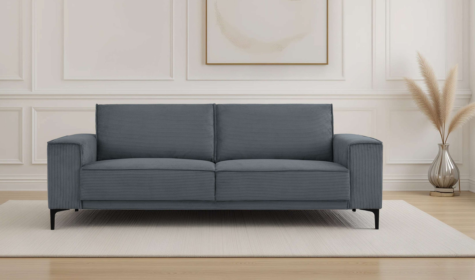 GOODproduct 3-Sitzer »OLAND Cord, Sofa, B: 224 cm, Skandi-Design« Struktur, Flachgewebe, Luxus-Microfaser, Boucle