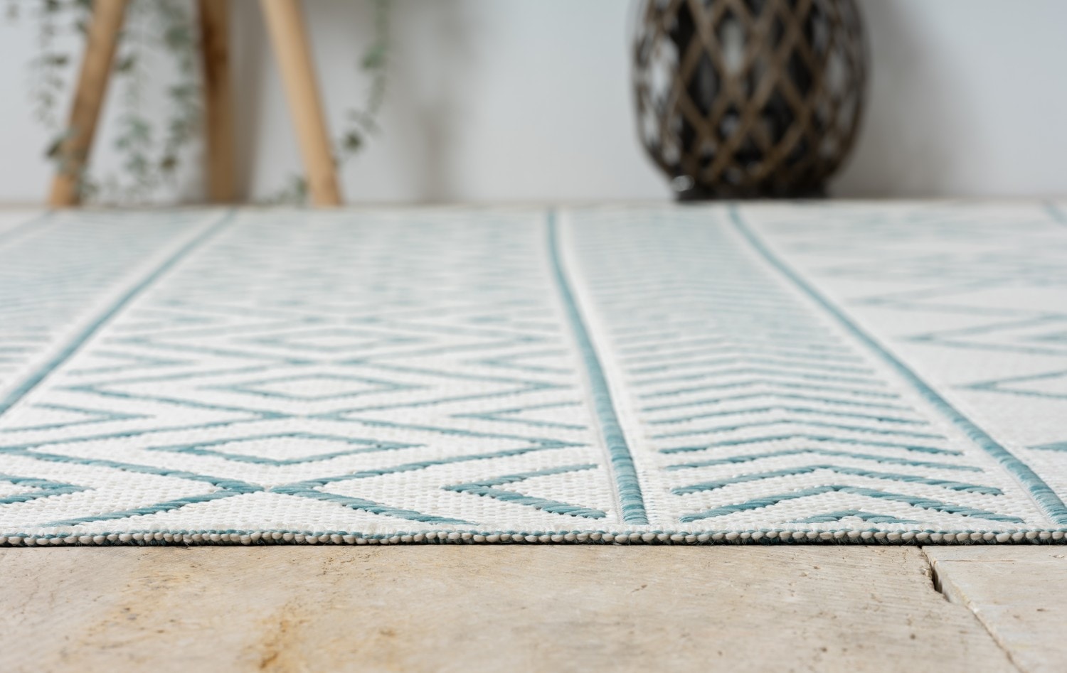 Myflair Möbel & Accessoires Teppich »Liva, LAGERRÄUMUNG!« rechteckig 8 mm Höhe Wendeteppich, Rauten Motiv, Outdoor geeignet, Balkon, Terrasse