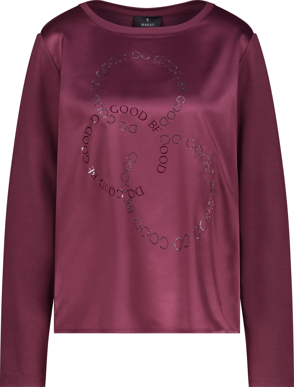 Monari Blouse à enfiler »Schluse Basic Schmuck« mit Folienglanzdruck