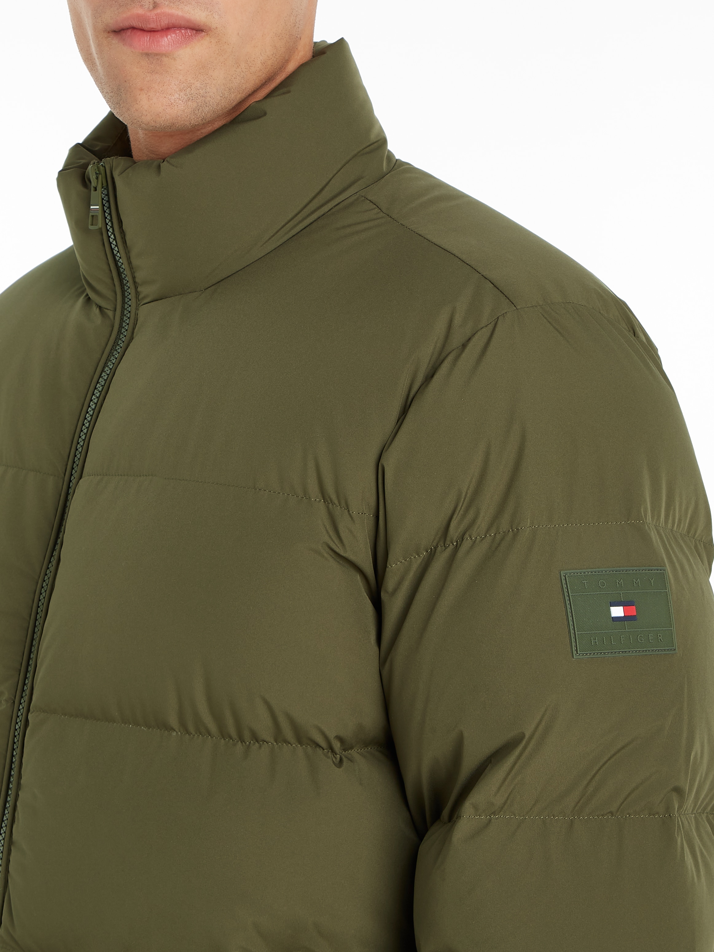Tommy Hilfiger Steppjacke »DOWN PUFFER JACKET« ohne Kapuze