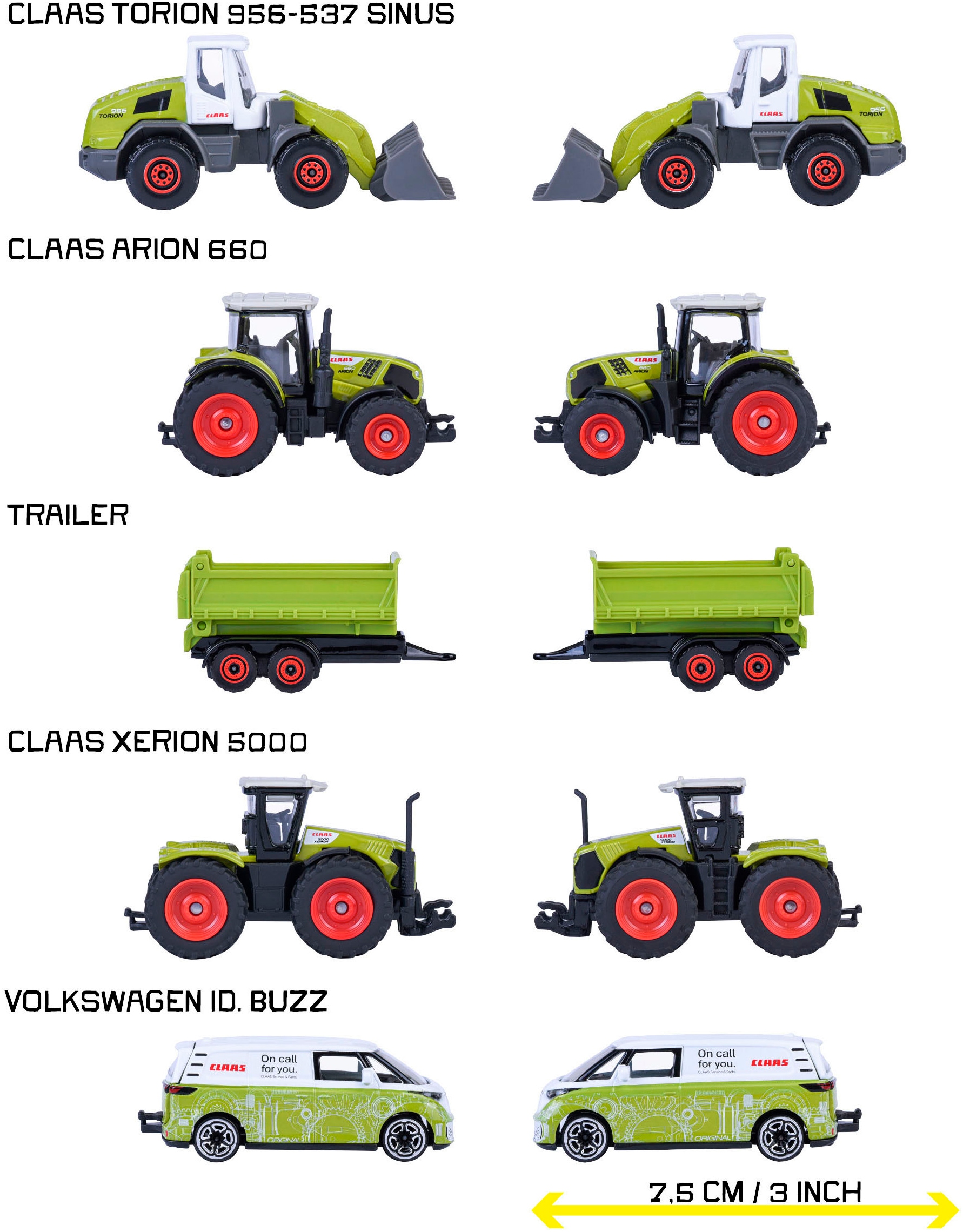 majORETTE Tracteur jouet »Claas Farm 5 Pieces Giftpack«