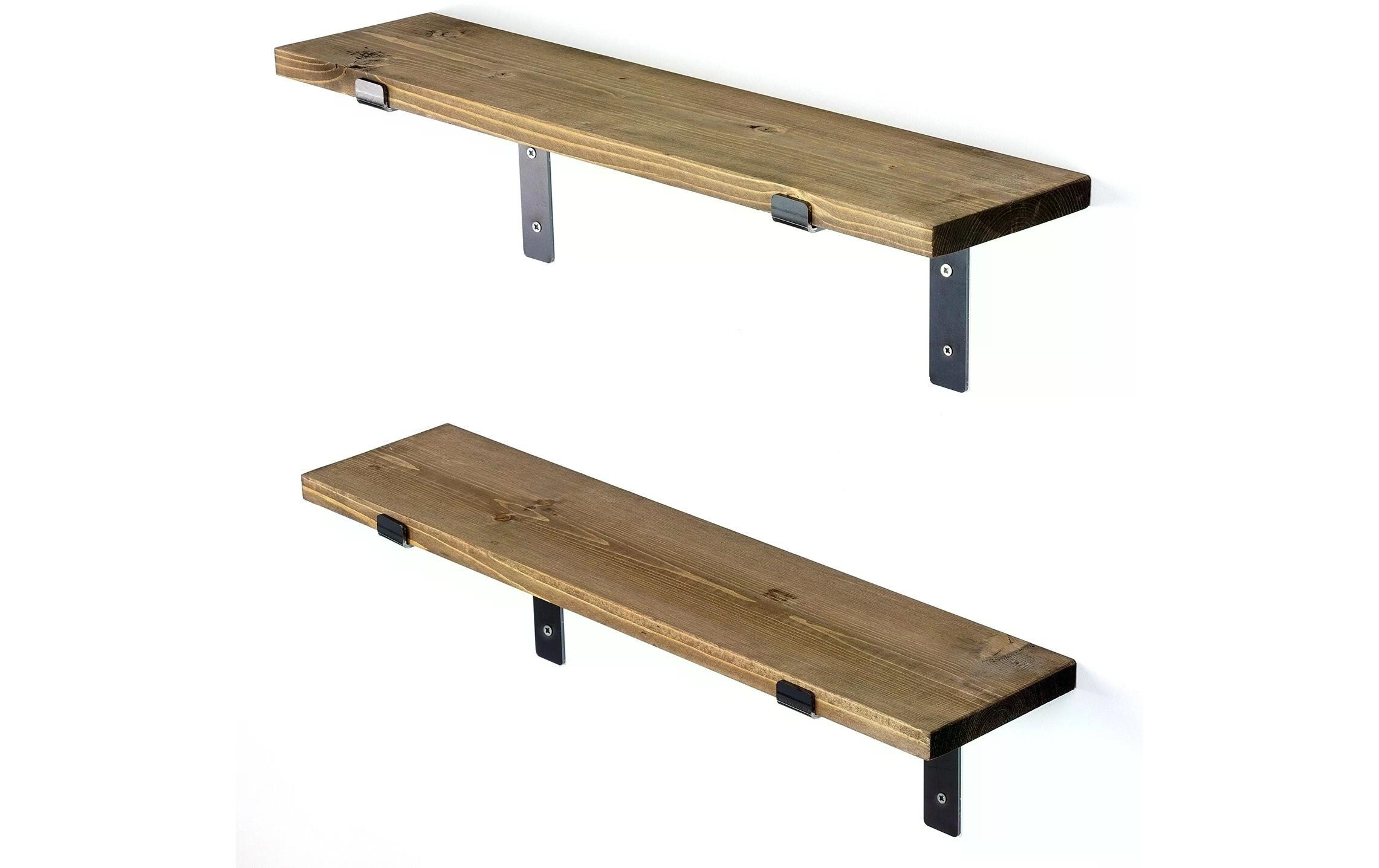 WOODY FASHION Wandregal »LAM004 2 Stück, 60 x 16 x 14 cm,«