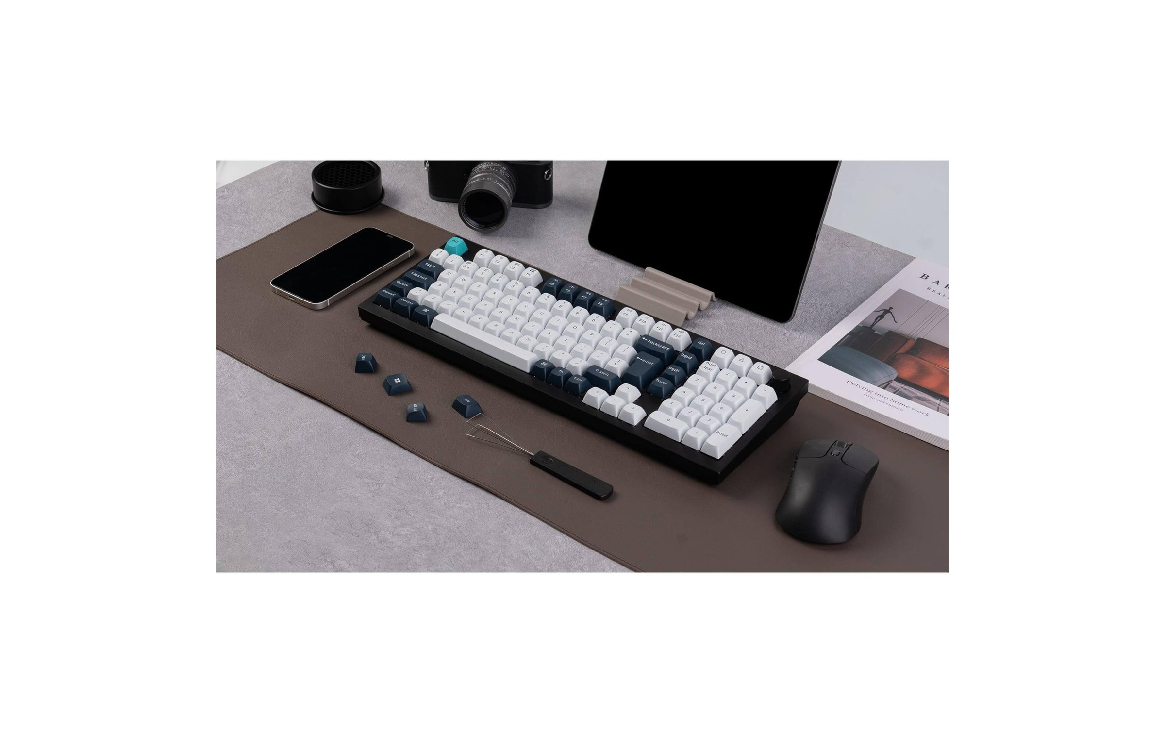   Clavier de jeu »Keychron Q5 Max Black QMK Red Switch« ()