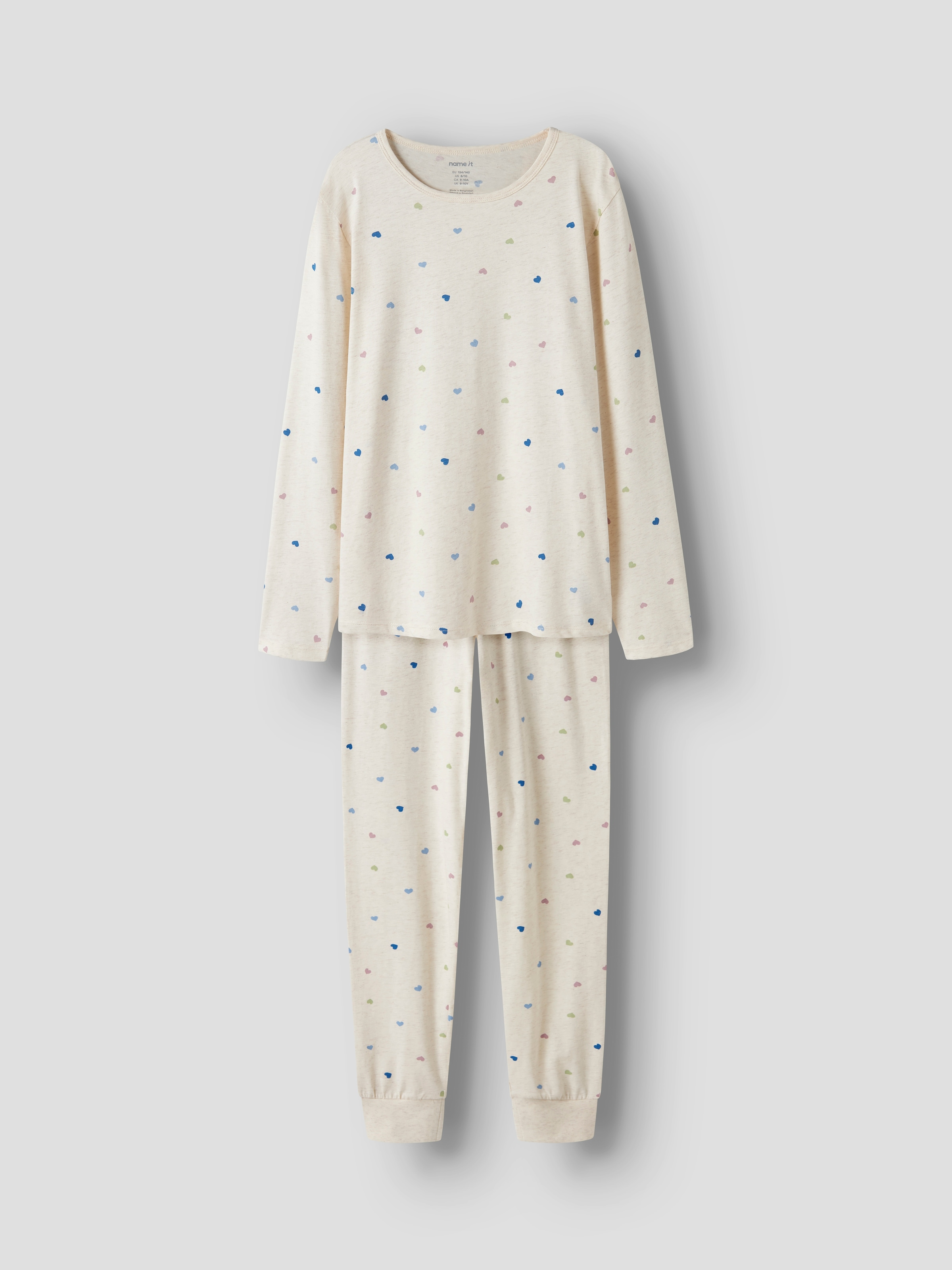 Name It Schlafanzug »NKFNIGHTSET PEYOTE HEARTS NOOS« Set, 2 tlg.