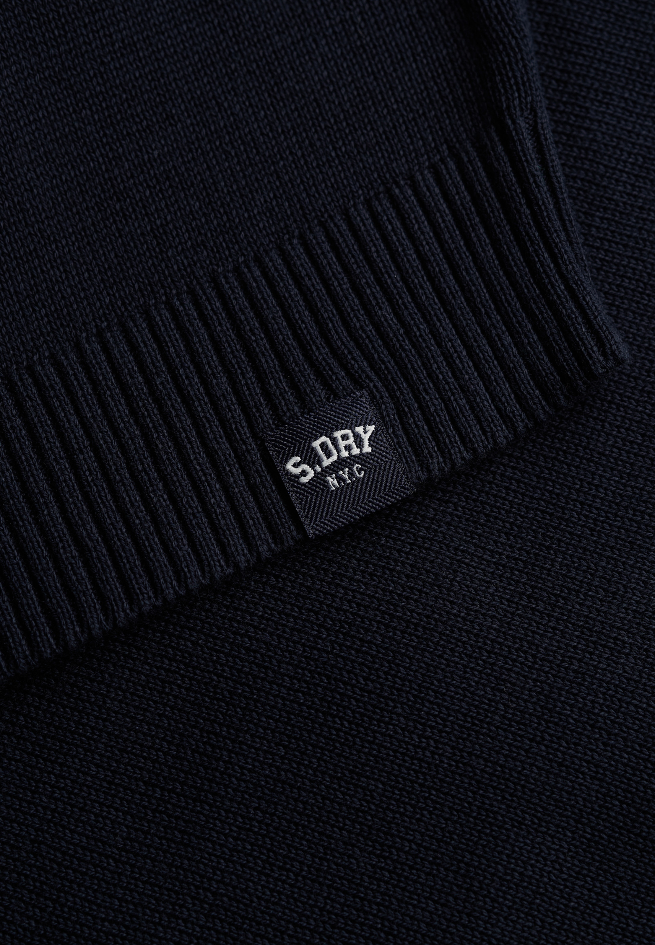 Superdry Veste en tricot »ESSENTIAL SLOUCHY CREW CARDI« mélange de coton