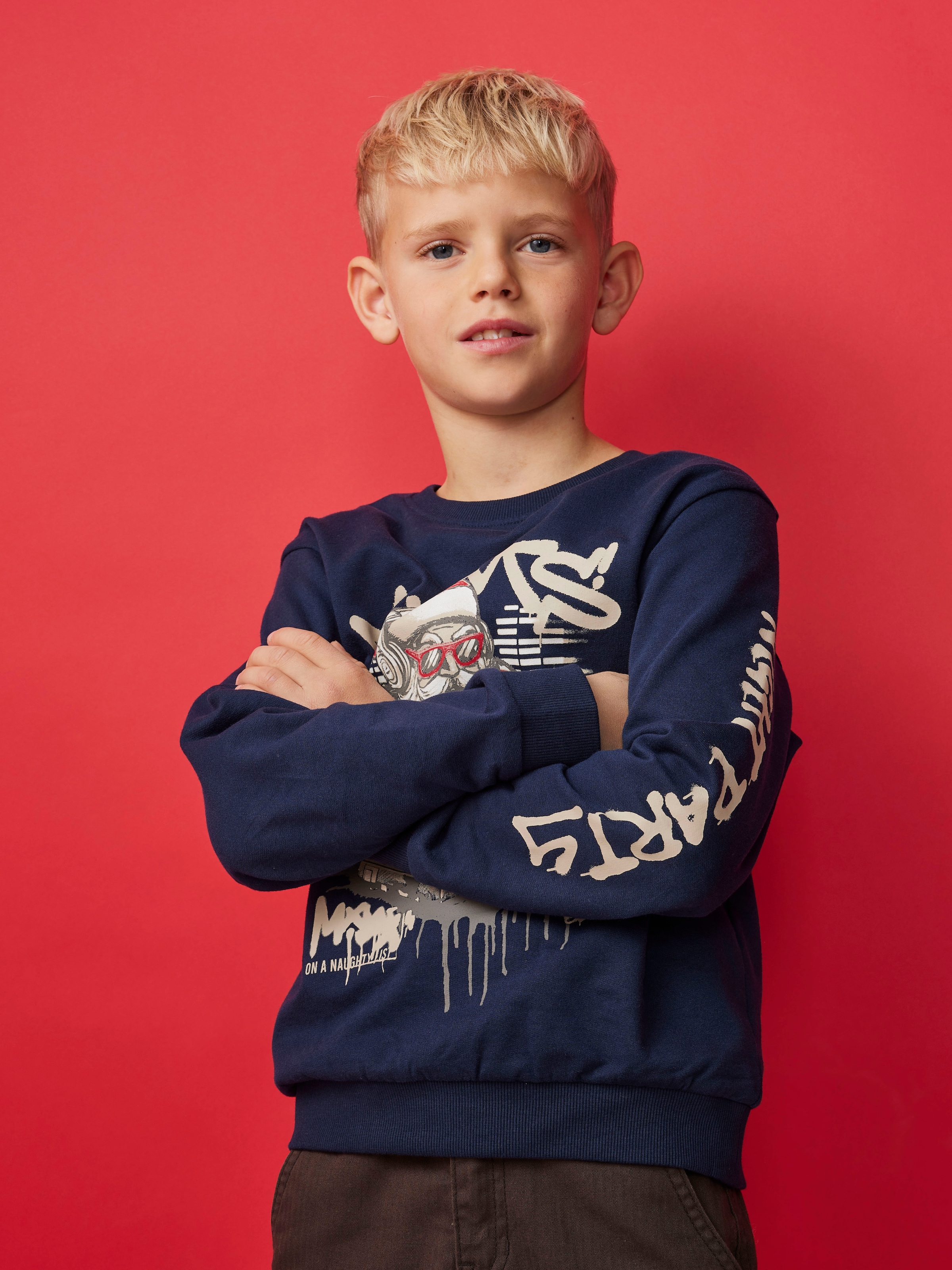 Name It Sweatshirt »NKMRALLO LS NREG SWEAT BRU BOX«