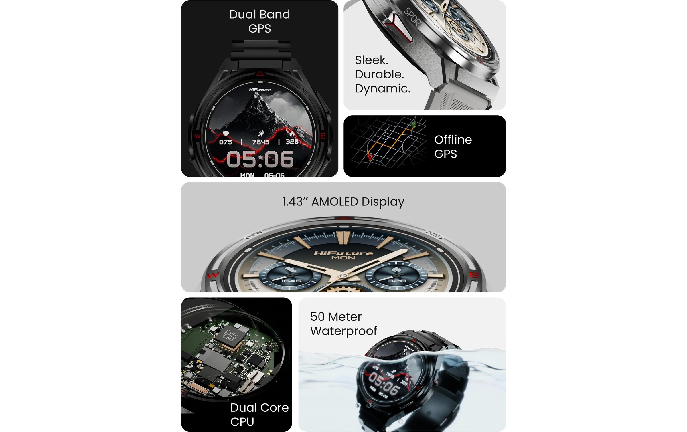   Smartwatch »HiFuture ACTIVE2«