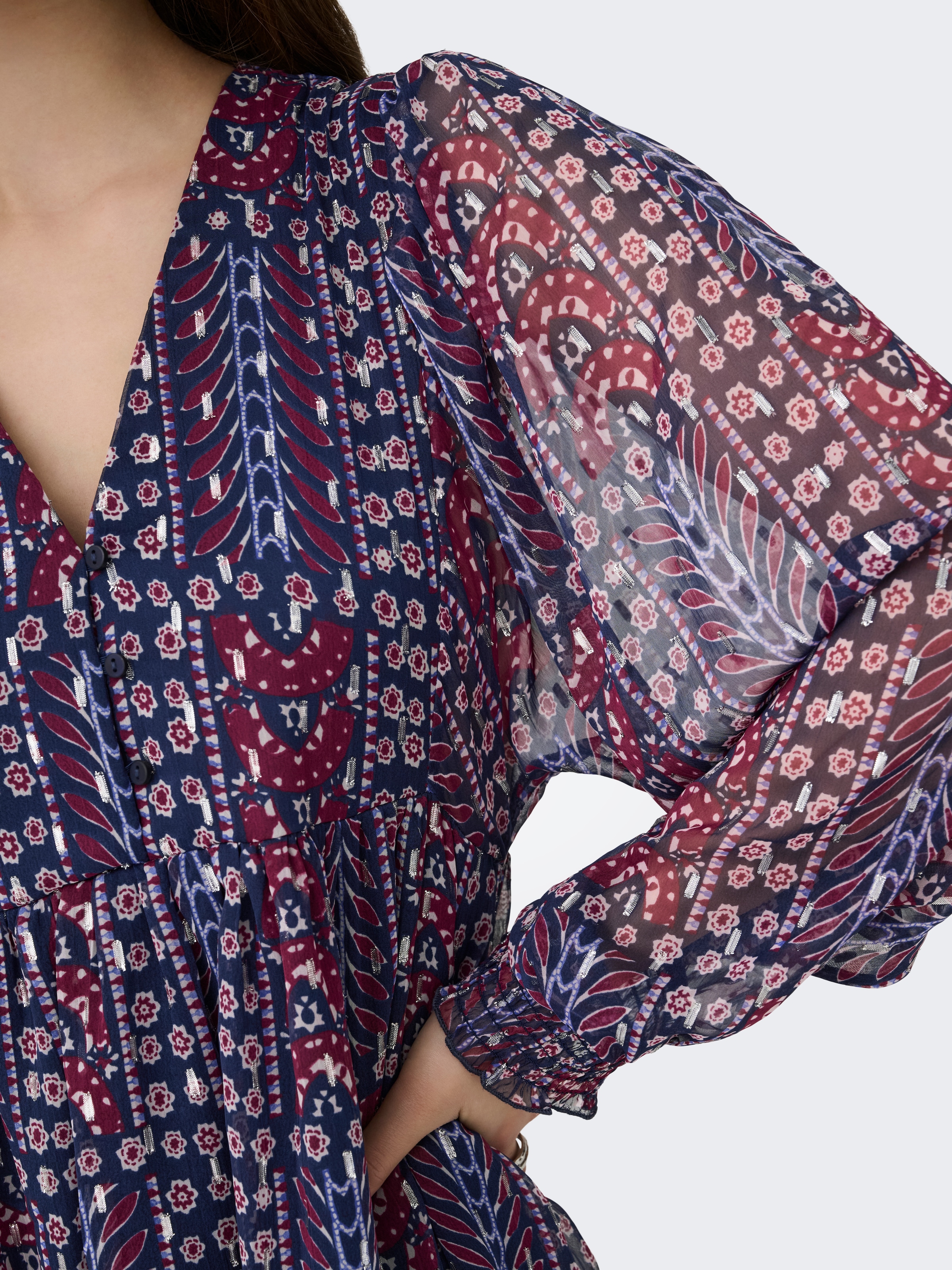 ONLY Chiffonkleid »ONLSIRA L/S SHORT DRESS WVN«