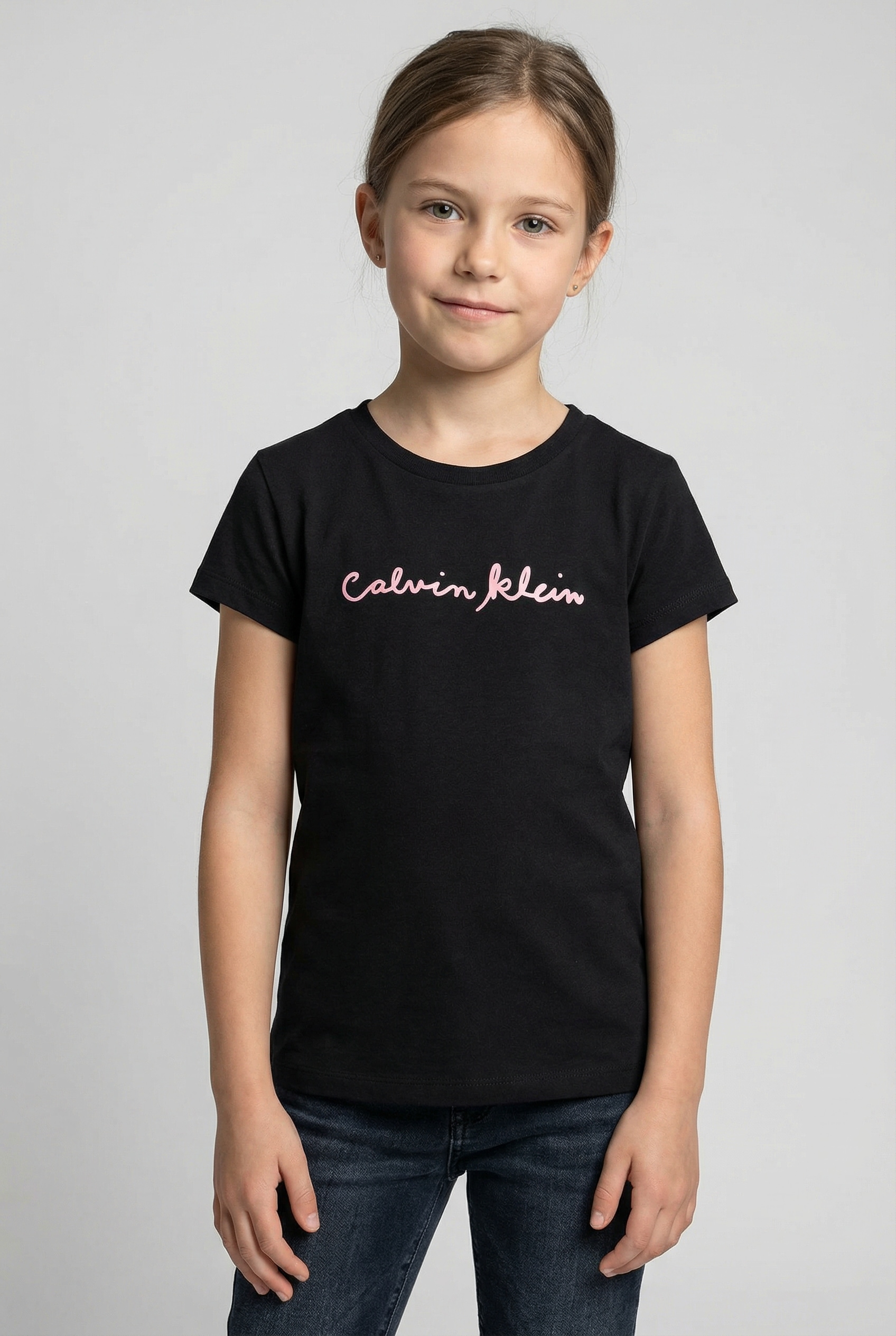 Calvin Klein Jeans T-shirt »SCRIPT LOGO SLIM T-SHIRT« Regular fit für Kinder, mit Logoschriftzug