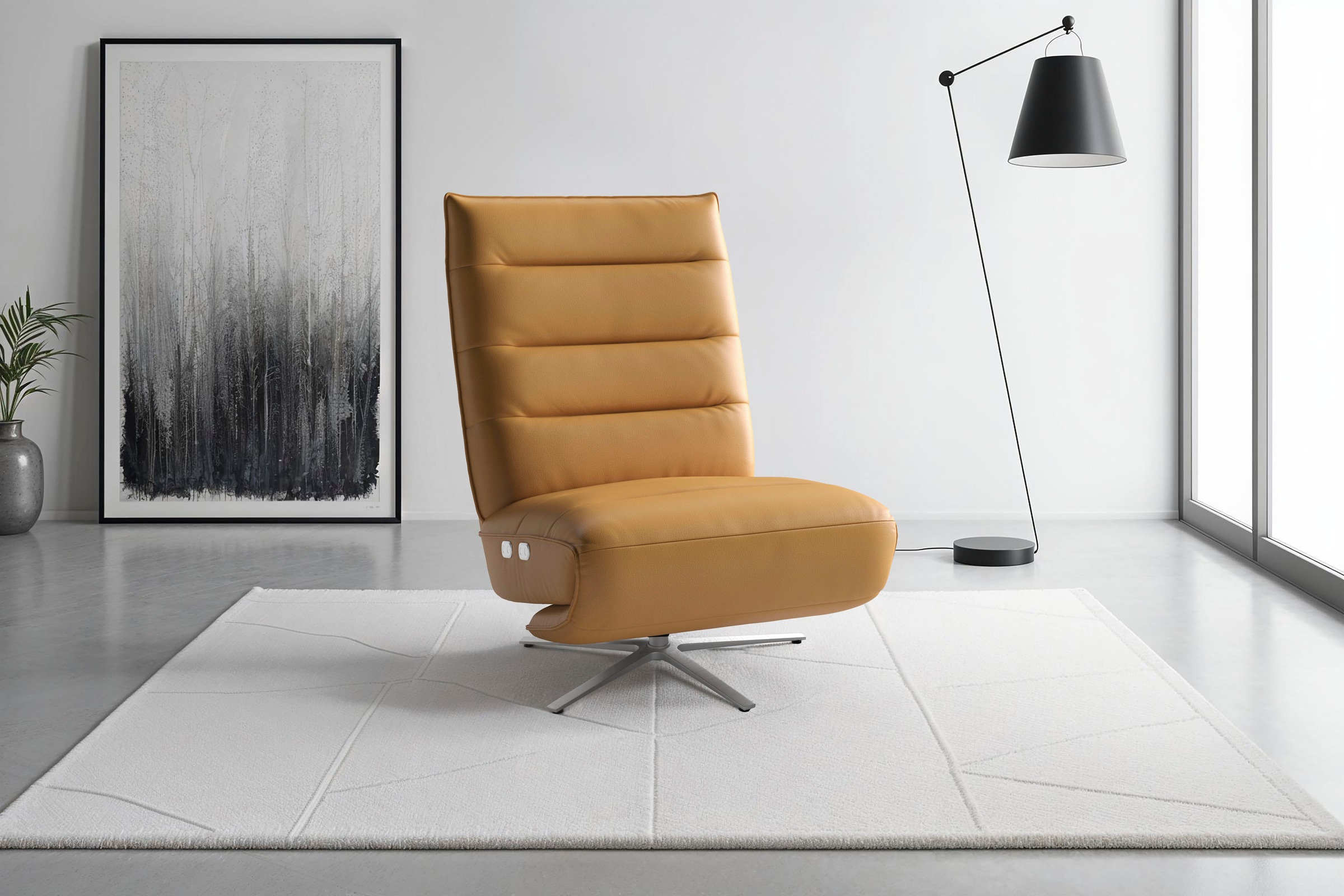 sit&more Fauteuil TV »Eve« mit Herz-Waage und 2 Motoren, Bedienfelder im Sitz