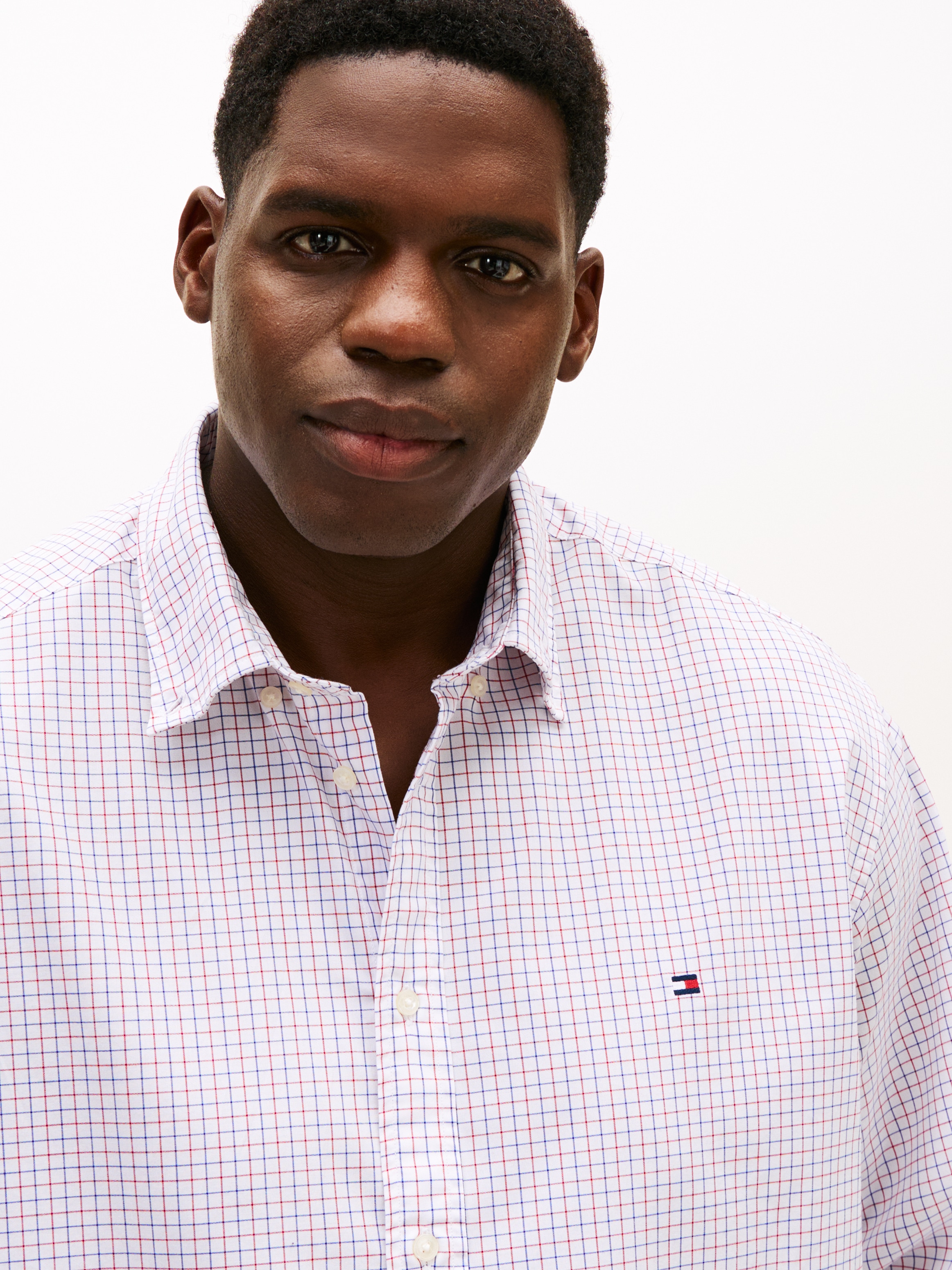 Tommy Hilfiger Big & Tall Langarmhemd »BT - CORE TATTRSALL POP« Grosse Grössen, Button-down-Kragen, regular fit