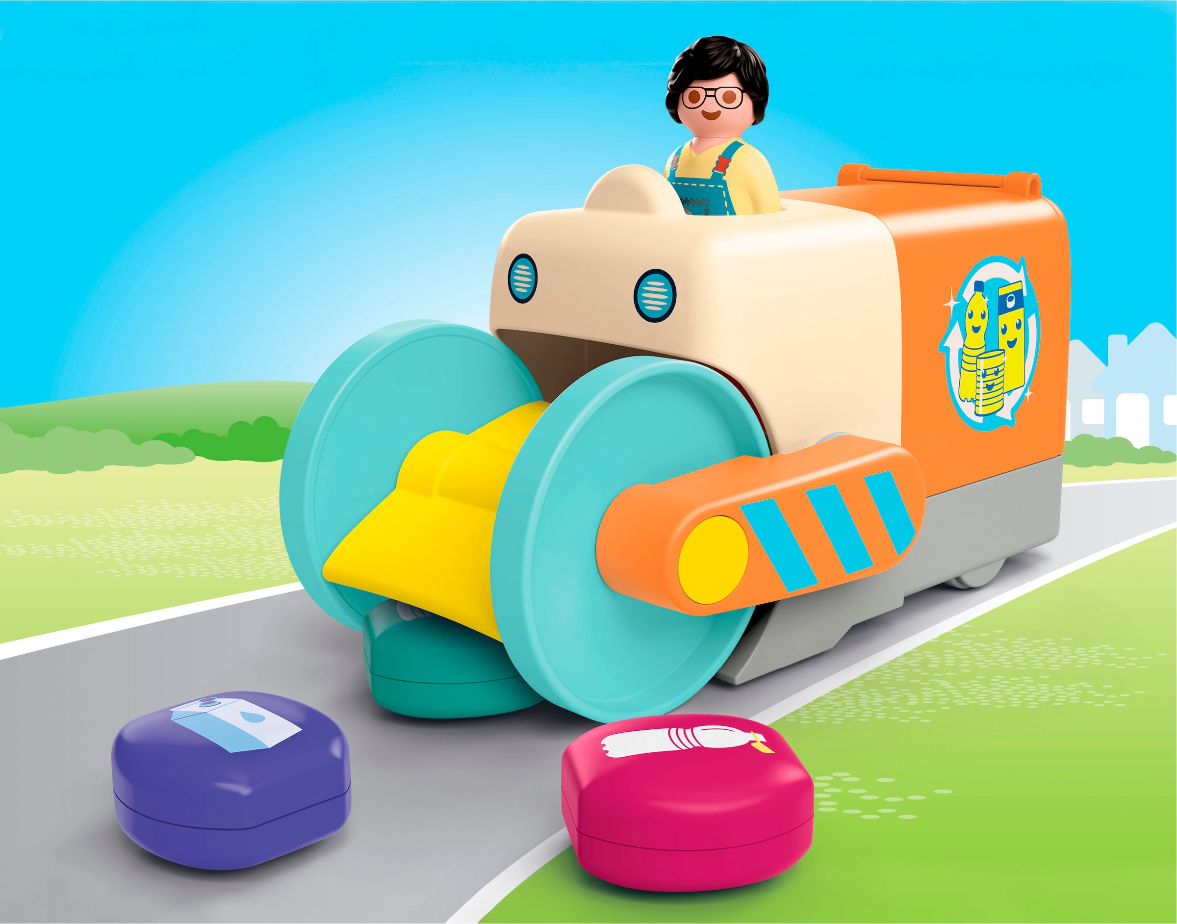 Playmobil® Konstruktions-Spielset »Spassiges Müllsammelfahrzeug (71774), Junior« Made in Europe