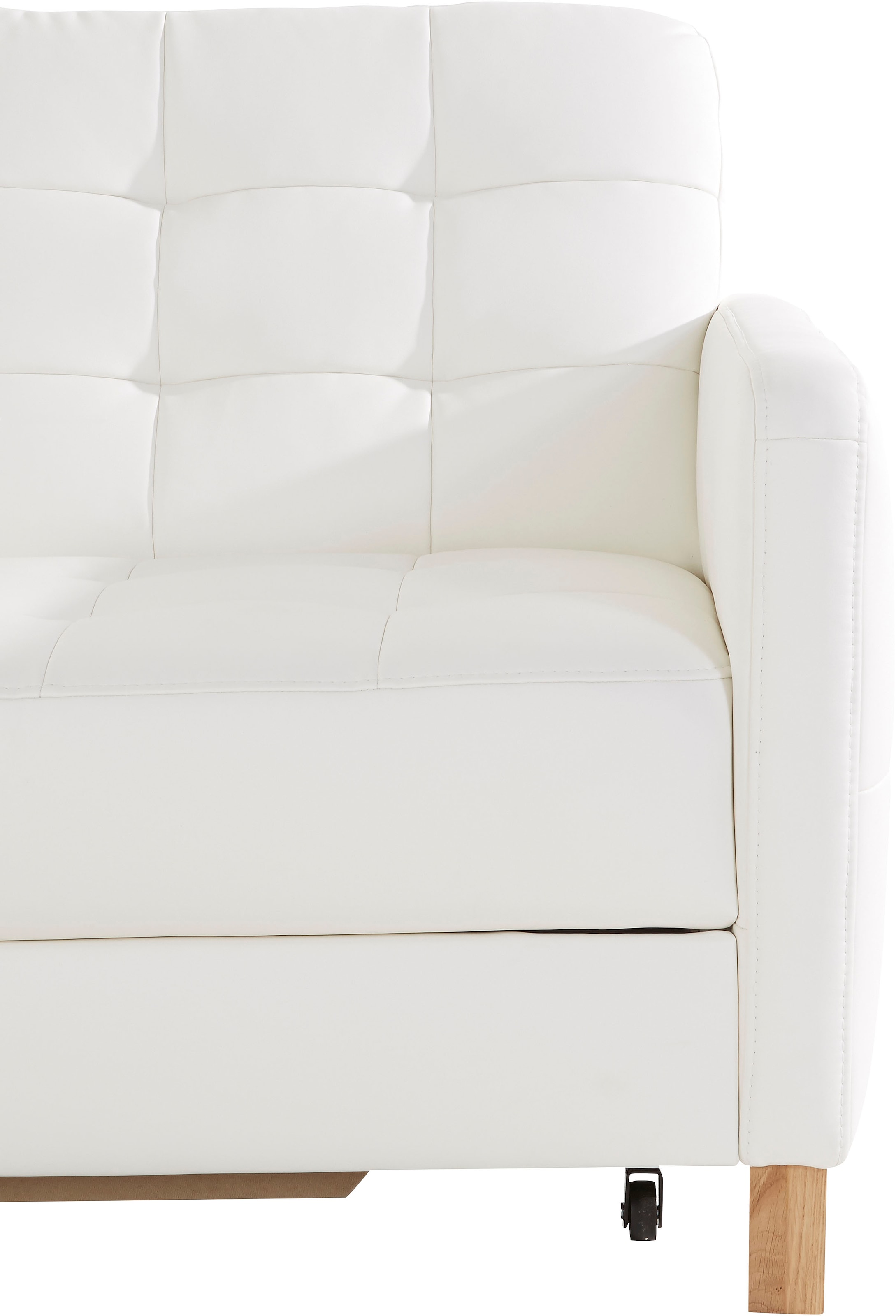 exxpo - sofa fashion Canapé d'angle »Elio, kompakt und komfortabel, bequem und zeitloses Design, L-Form« wahlweise mit Bettfunktion