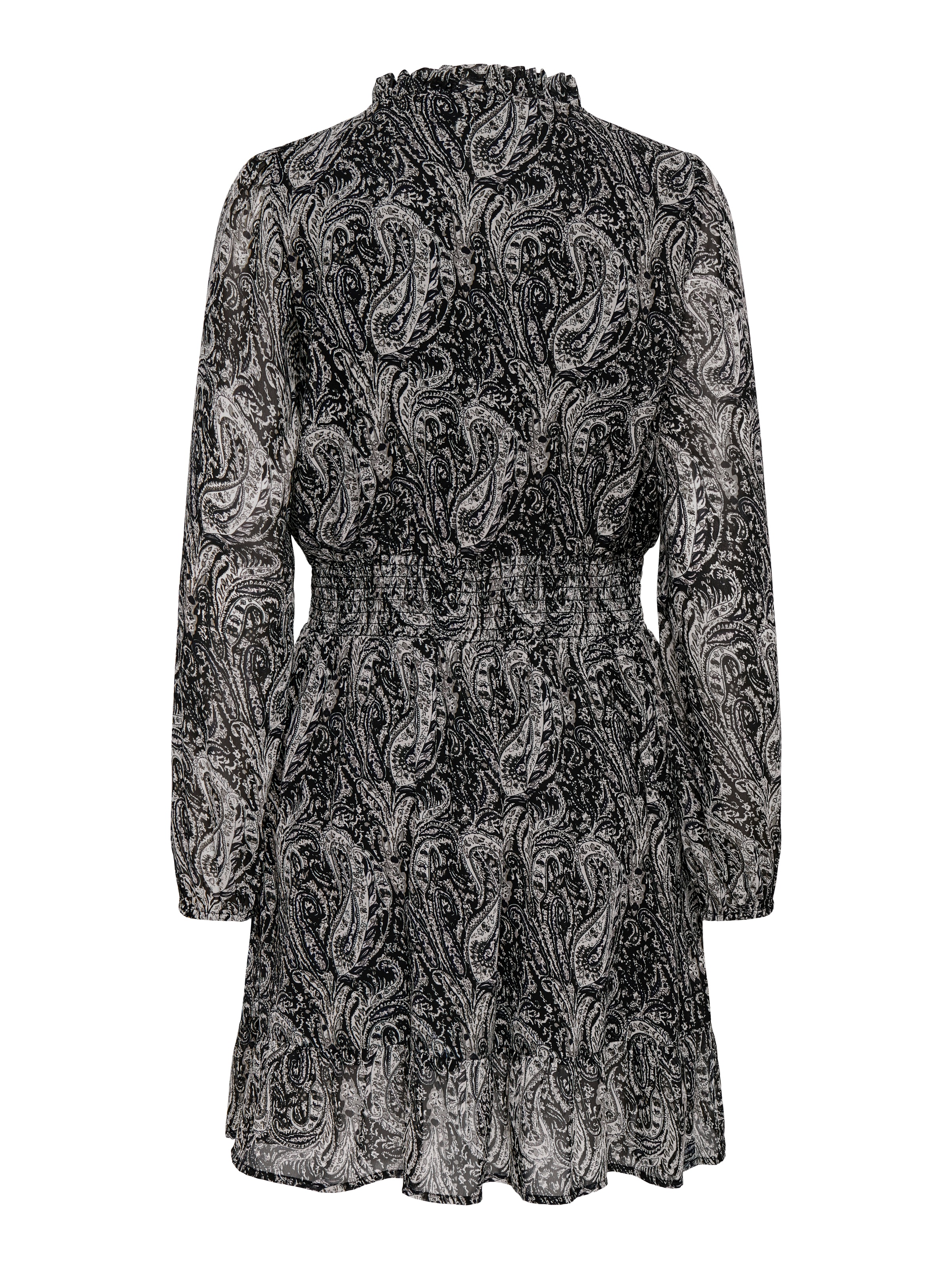 ONLY Robe en mousseline de soie »ONLCAROLINE L/S SHORT DRESS WVN NOOS« Polyester