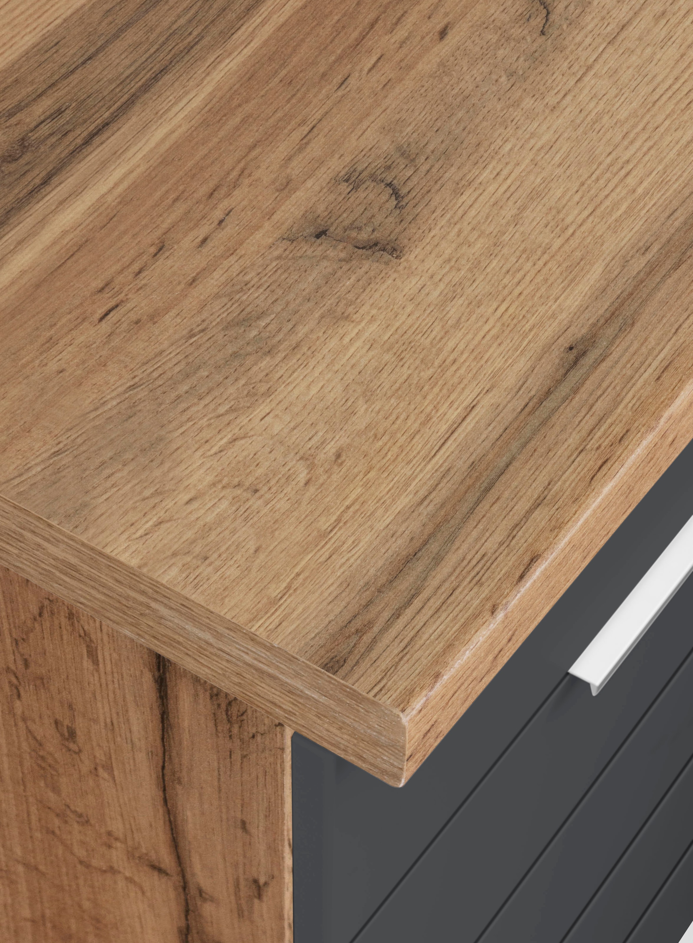 KOCHSTATION Winkelküche »KS-Luhe« Stellbreite 240x270 cm, wahlweise mit oder ohne E-Geräten, MDF-Fronten