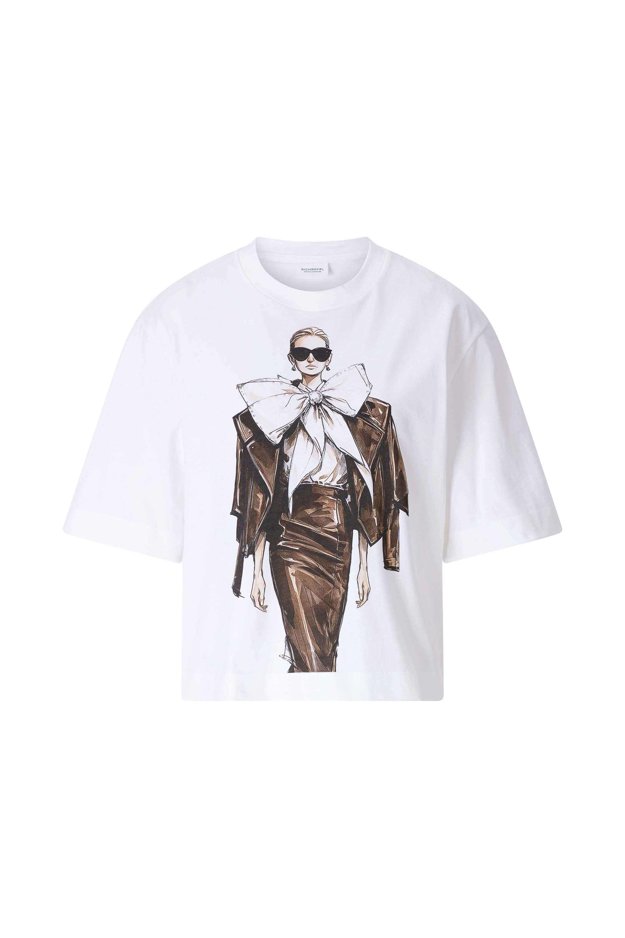 RICHROYAL T-Shirt Regular fit mit Rundhalsausschnitt