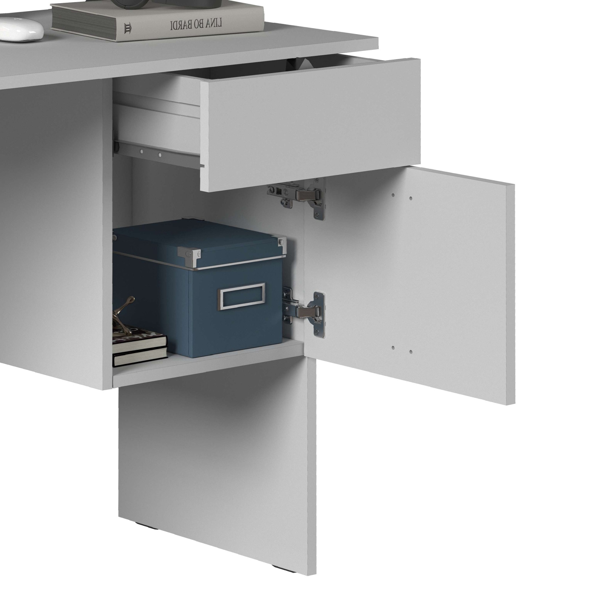 Home affaire Bureau »Essential, Schreibtisch, kleiner Computertisch, Bürotisch für Büro« 1 cuis tlg. mit 1 Tür,1 Schublade, Arbeitsplatte Breite 110 cm