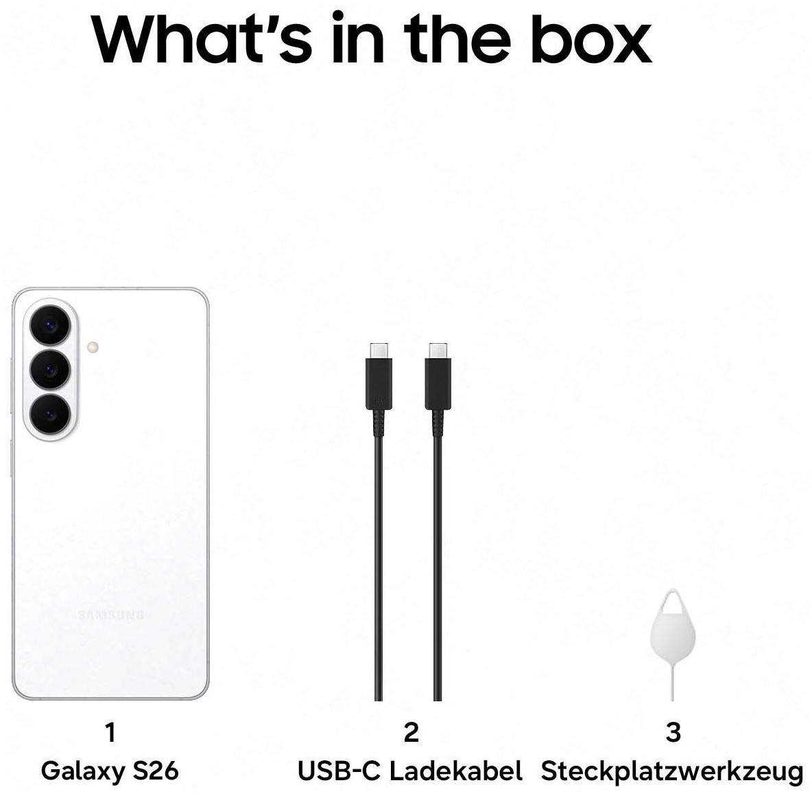 Samsung Smartphone »Galaxy S26« blanc