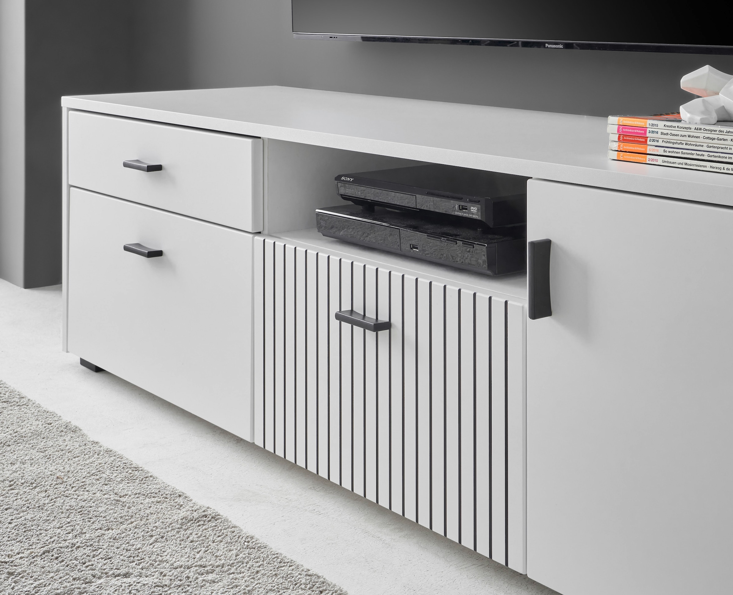 INOSIGN Meuble mural »Hudson, moderne Anbauwand, Wohnzimmer-Set, Komplettset« Set, 4 cuis tlg.